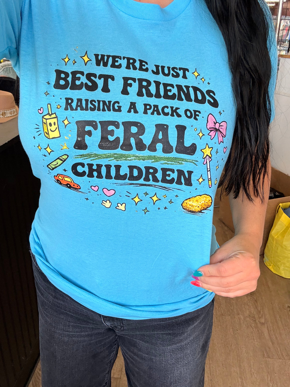 Best friends raising a pack tee or sweatshirt