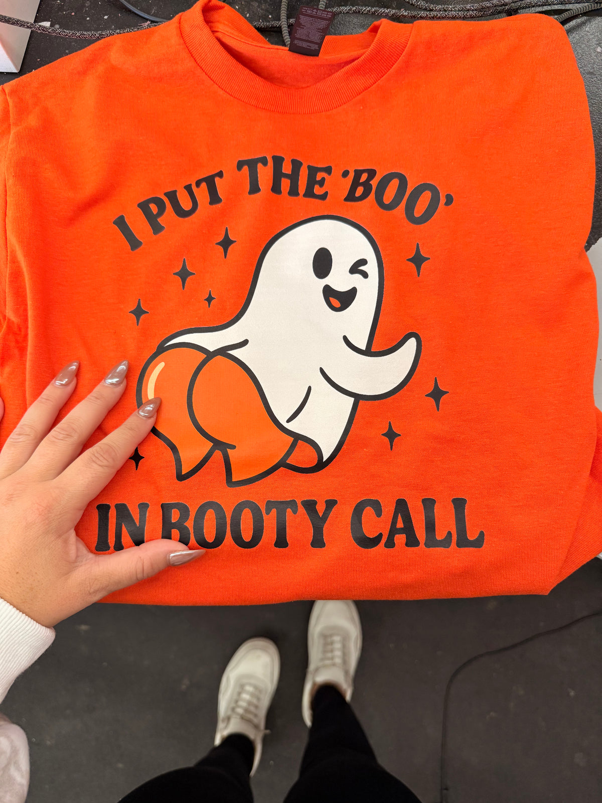 I put the boo in booty call tee or sweatshirt