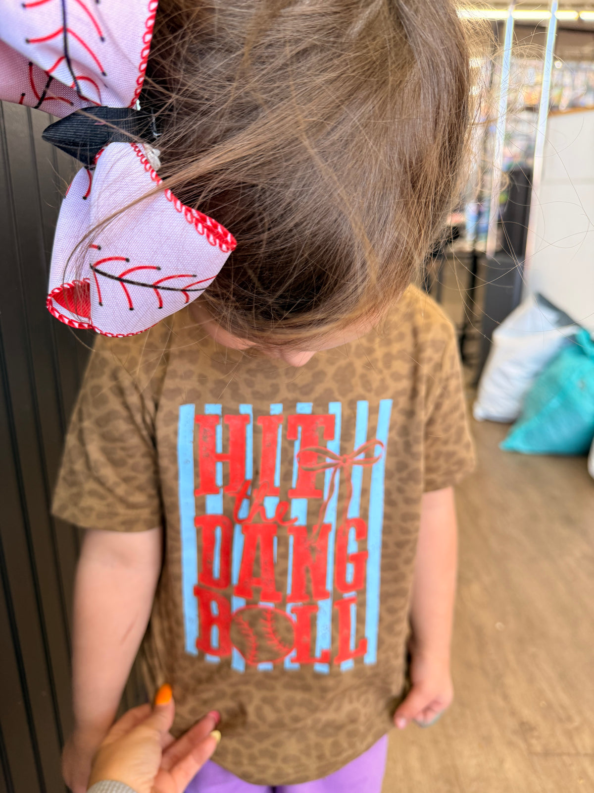 hit the dang ball baseball/softball toddler tee