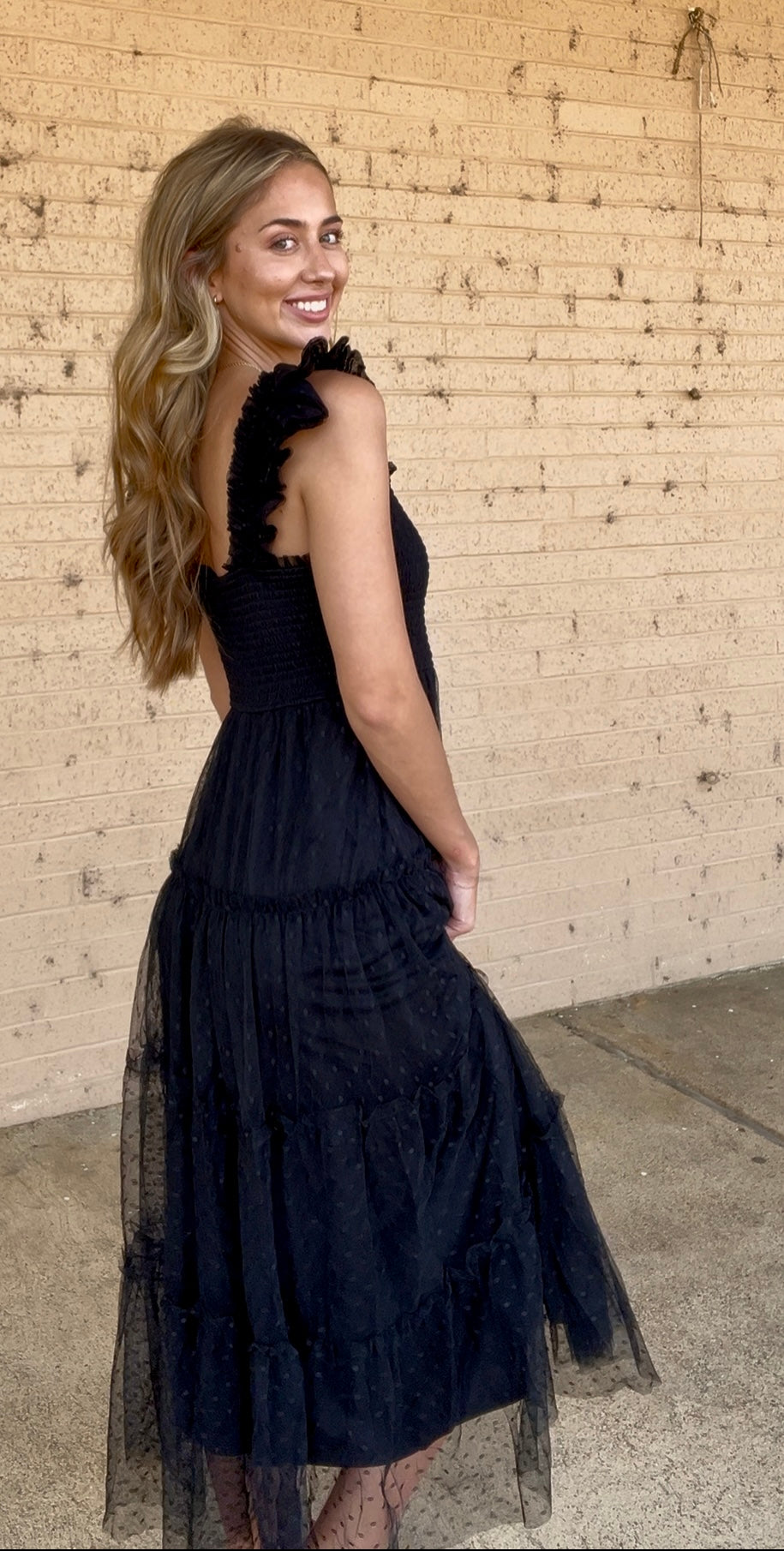 the hills Black detail dress