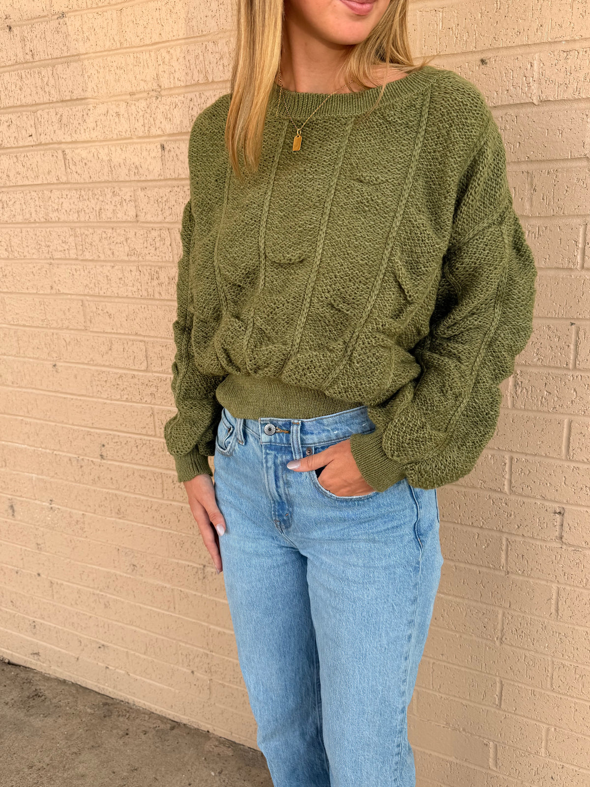 Pure Olive Sweater