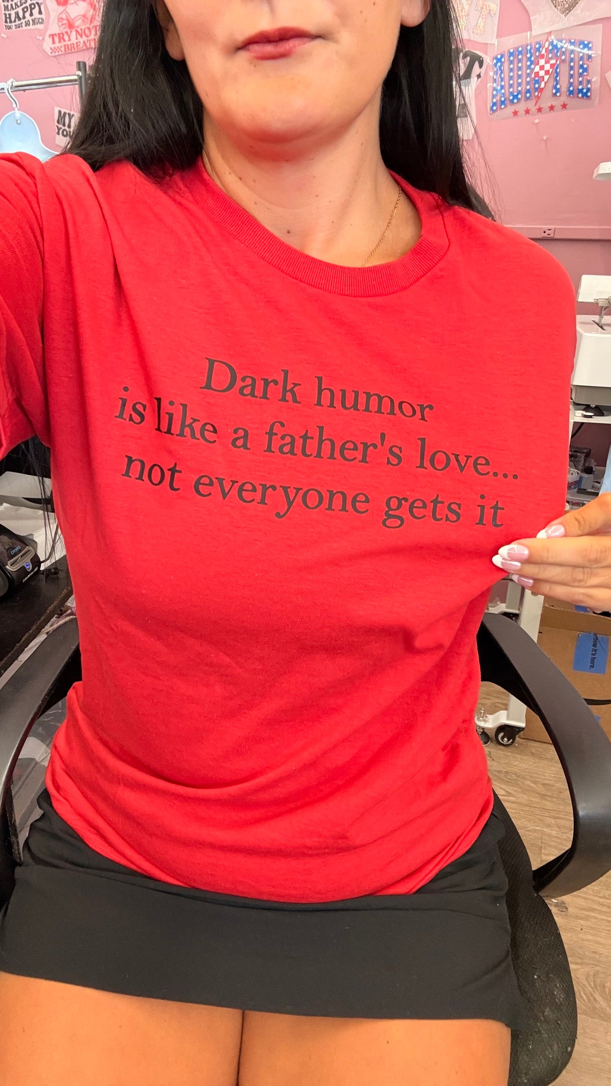 Dark humor is like a fathers love tank ,tee or sweatshirt