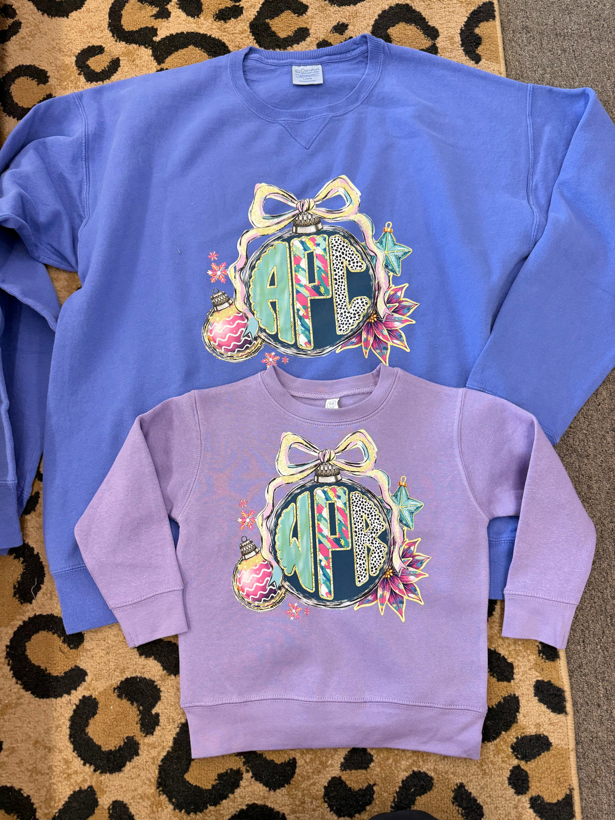 Monogram Christmas Adult or kids sweatshirt