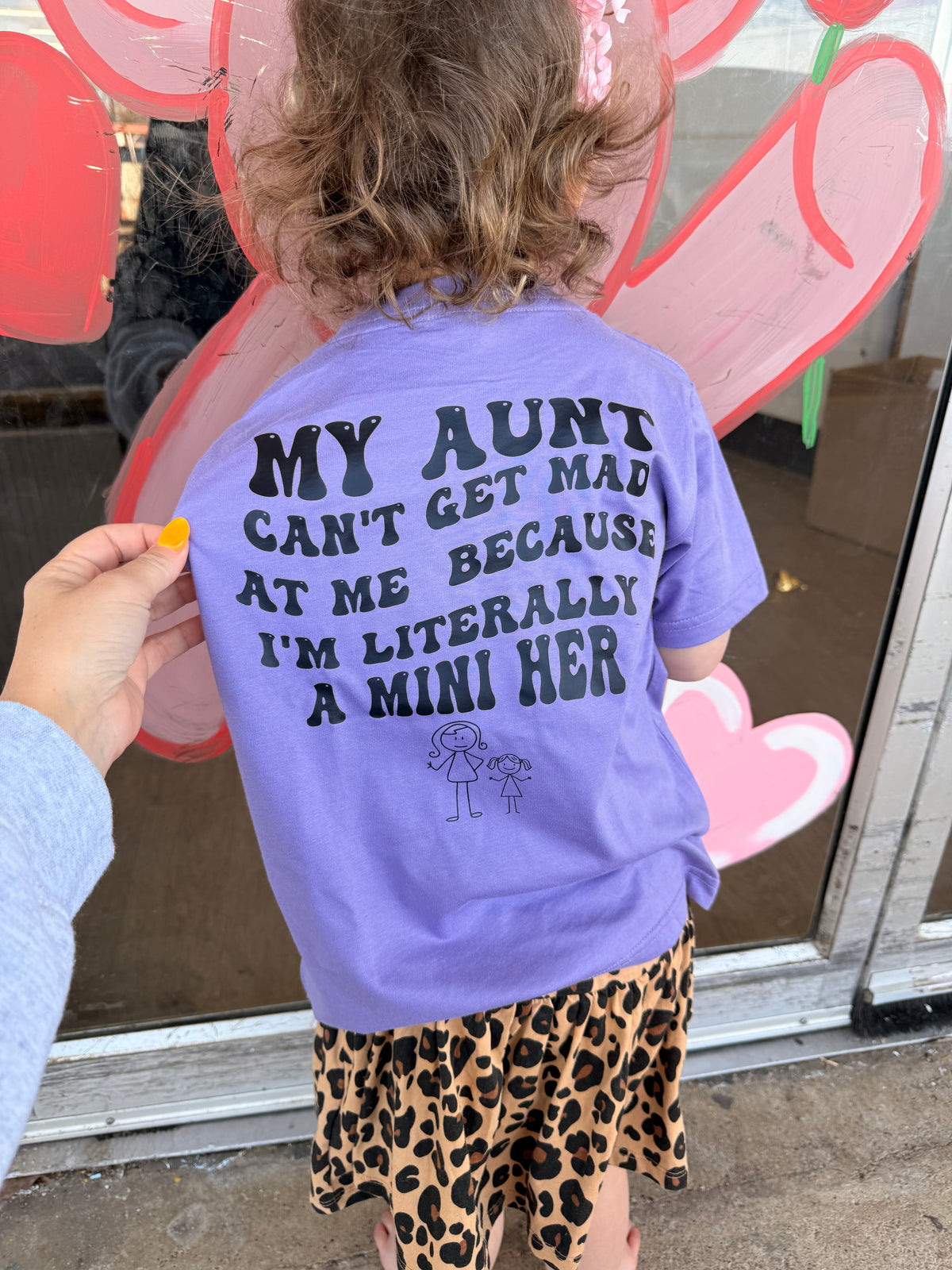 My aunt can't get mad at me I’m her mini tee or sweatshirt (kid or adult)