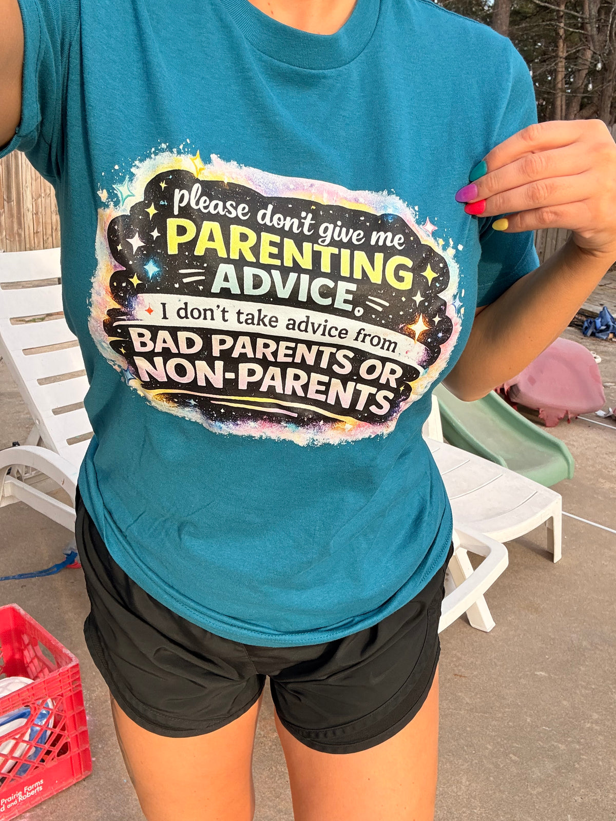 please don't give me parenting advice  tee or sweatshirt