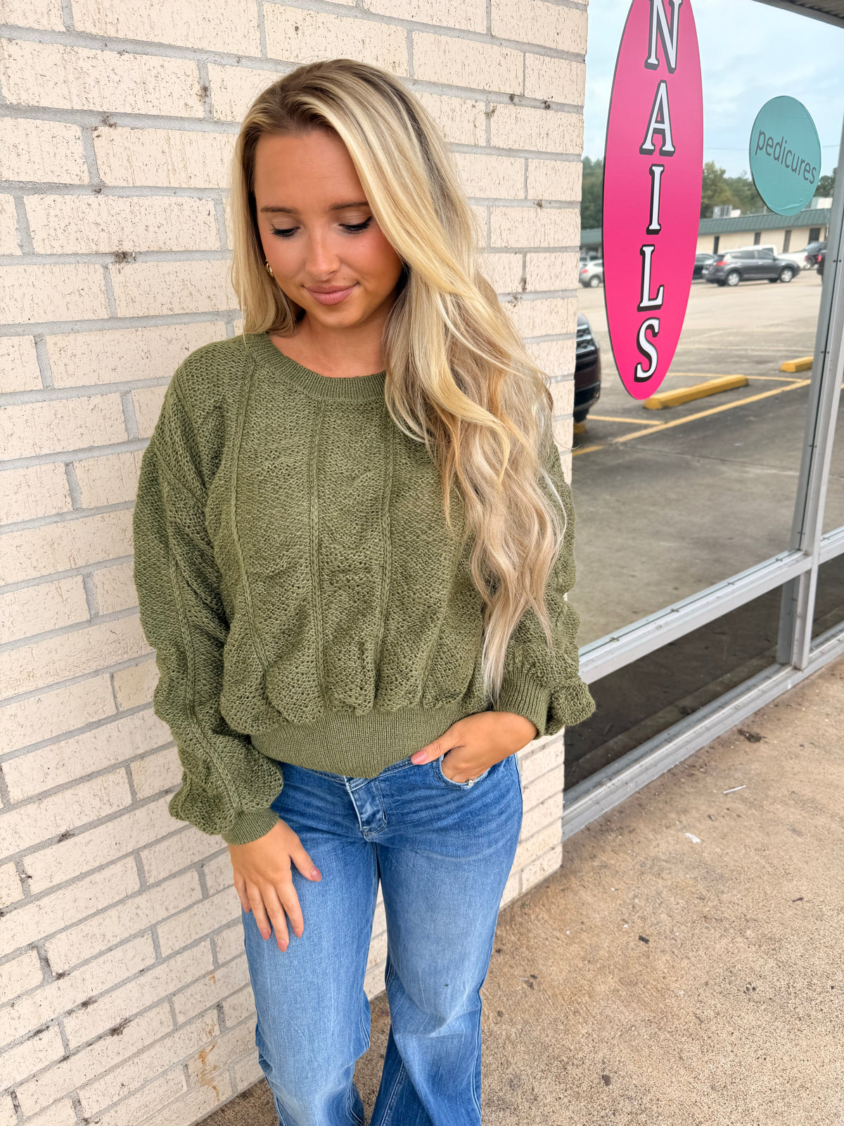 Pure Olive Sweater