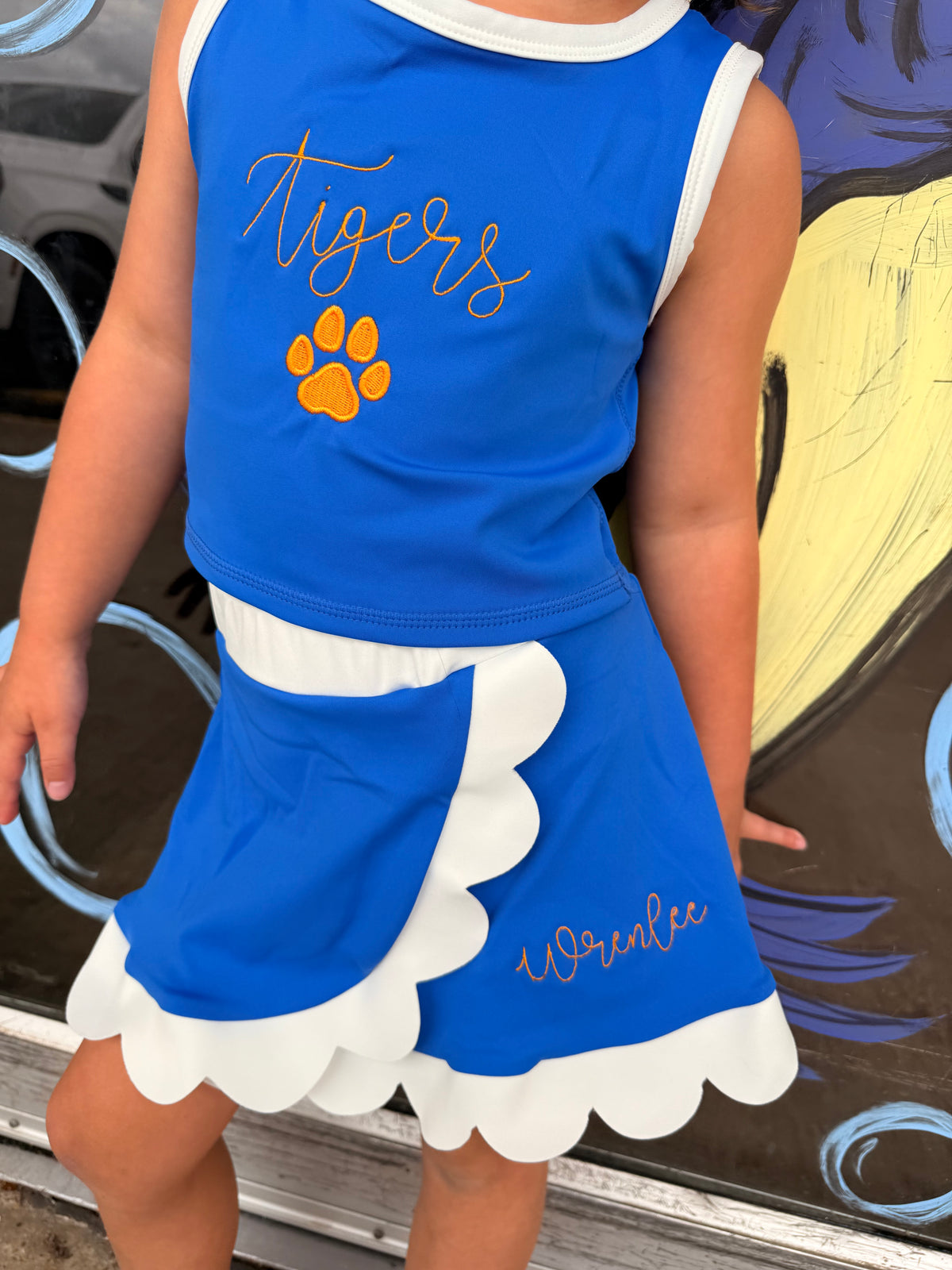 Scallop Cheer Set (infant, toddler, kids ) lots of colors