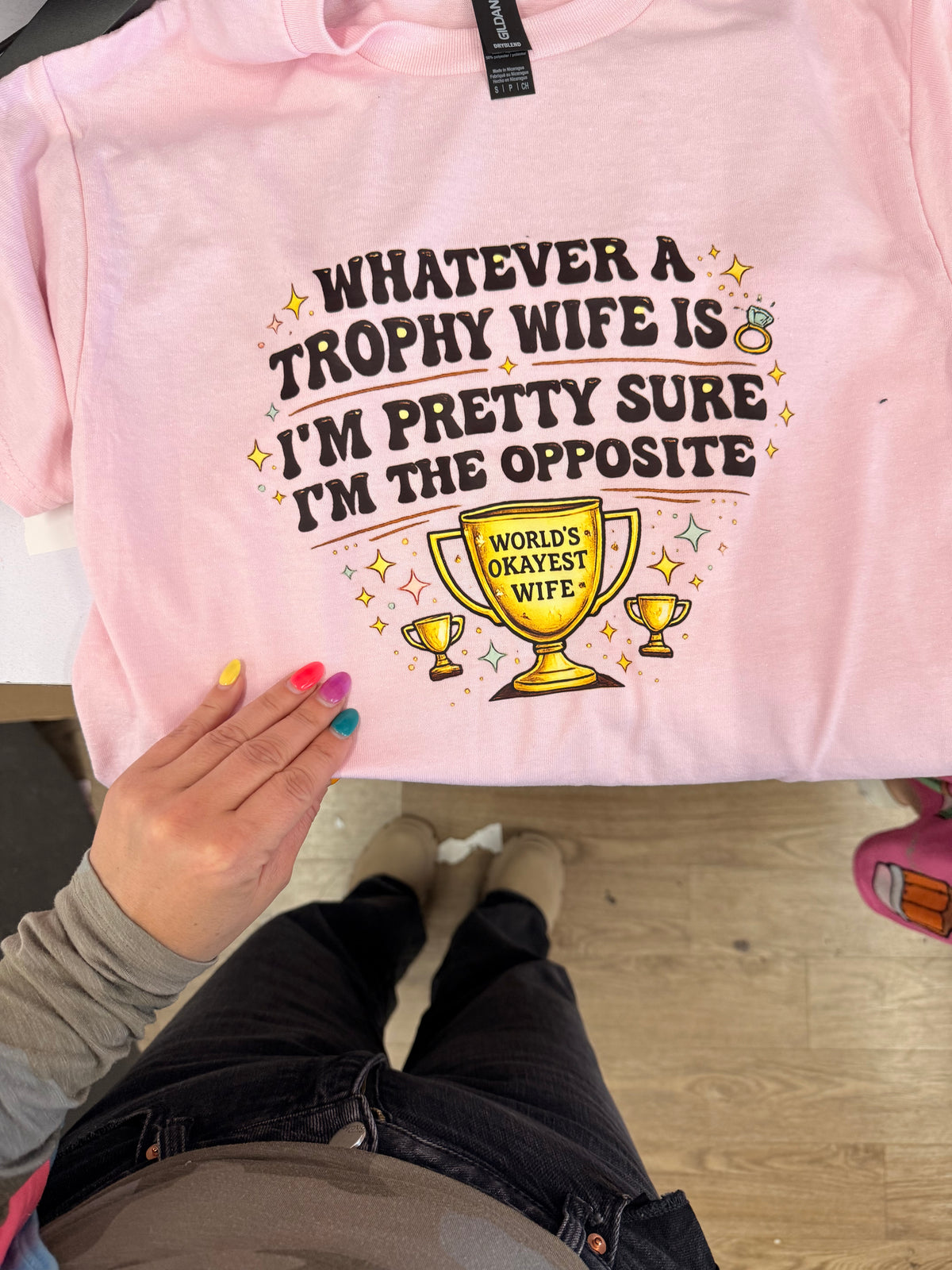trophy wife tee or sweatshirt