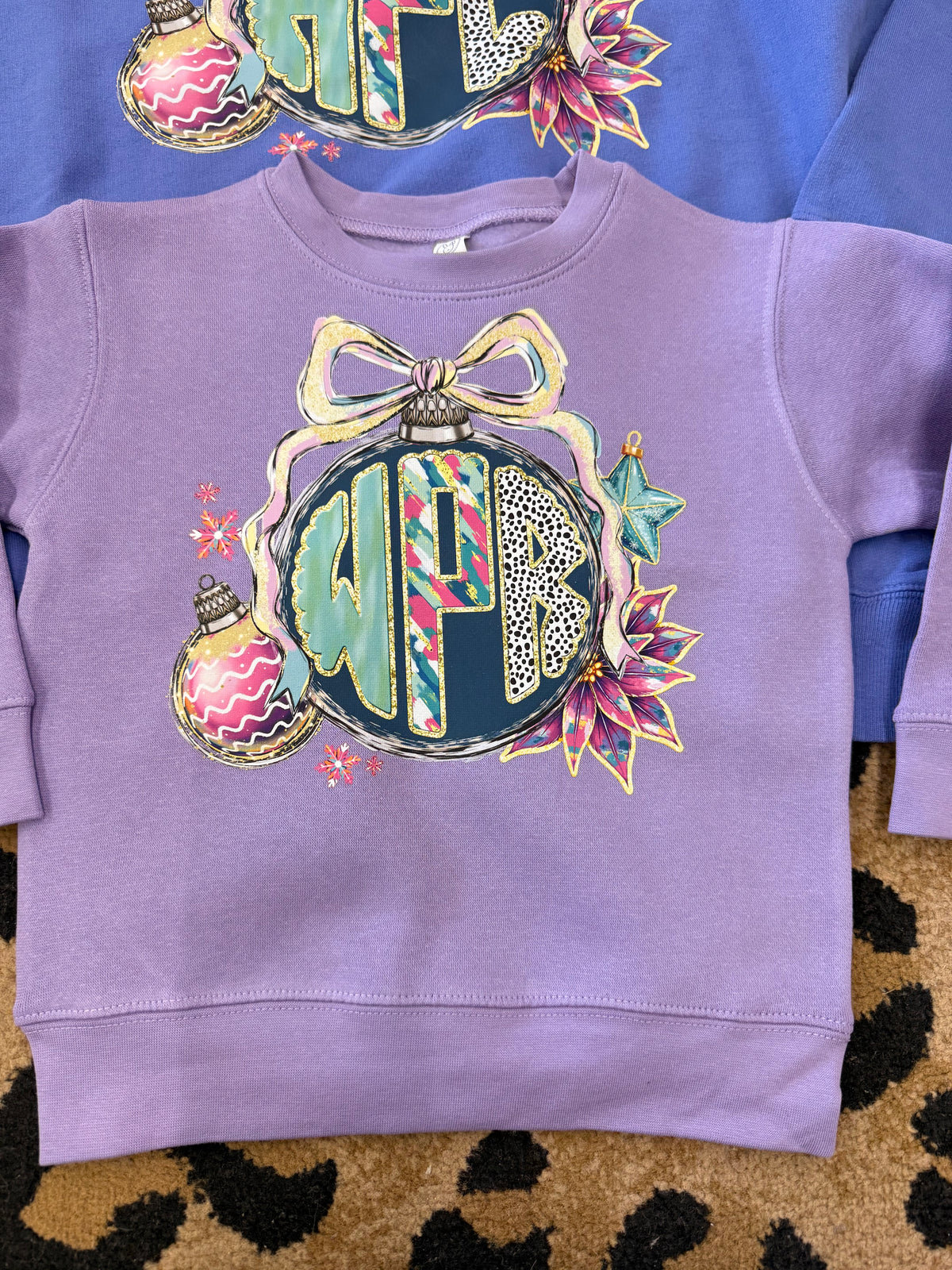 Monogram Christmas Adult or kids sweatshirt