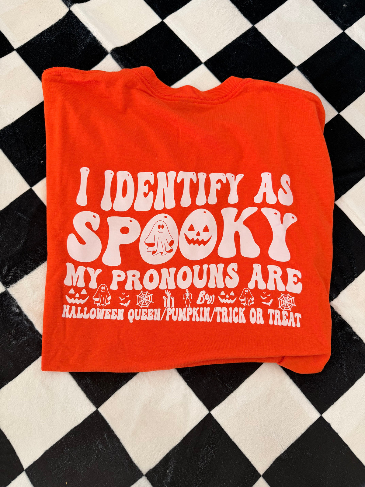 identify as spooky Halloween tee or sweatshirt