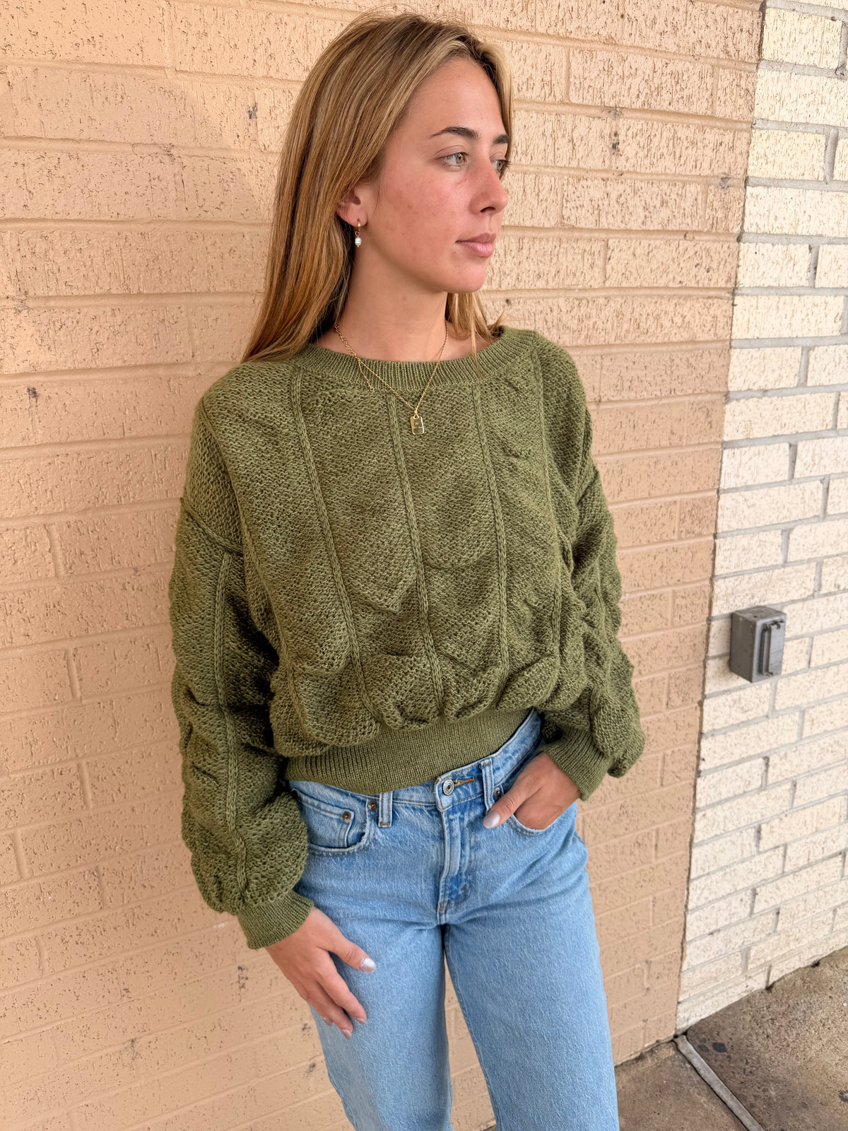 Pure Olive Sweater