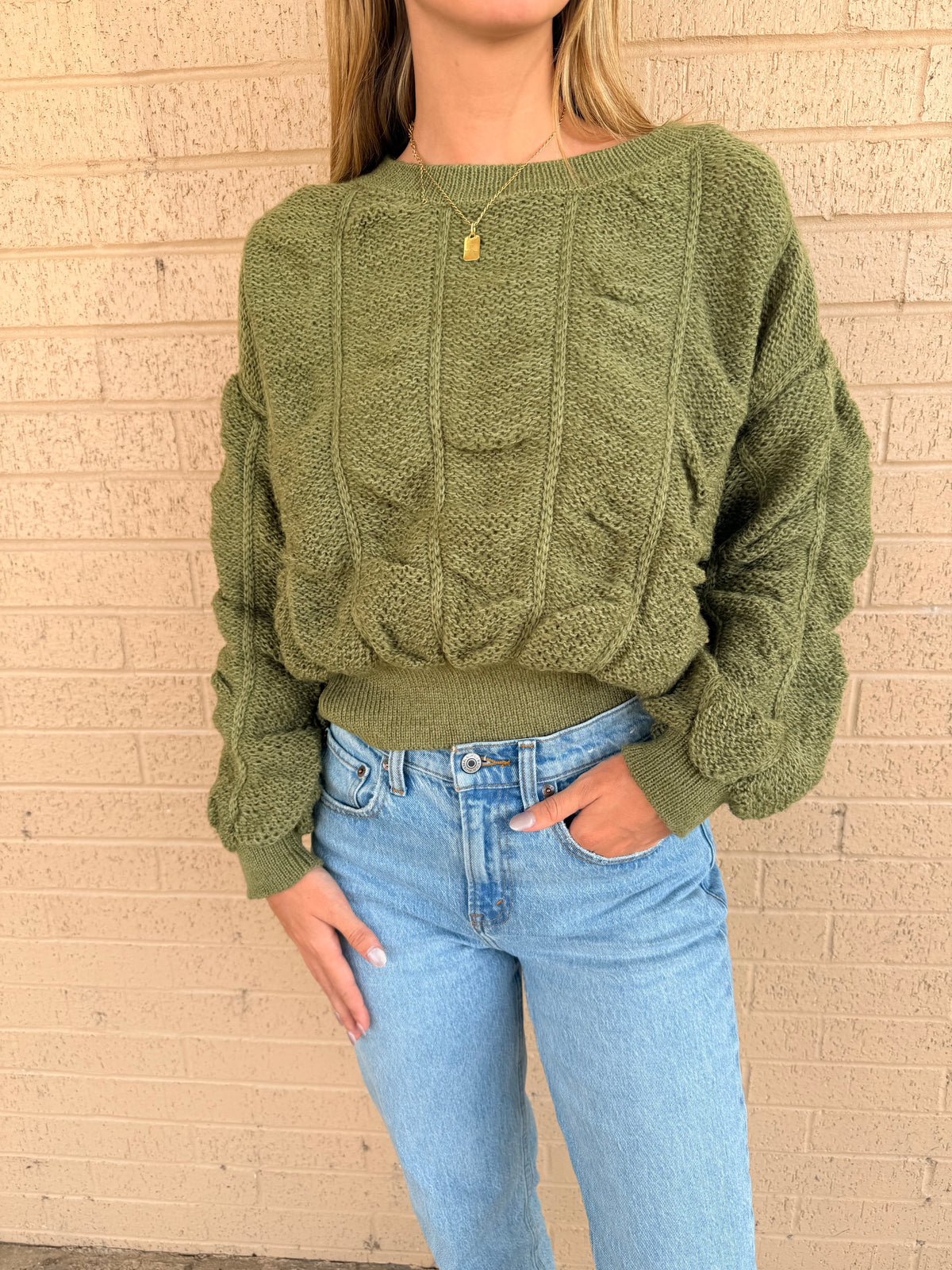 Pure Olive Sweater