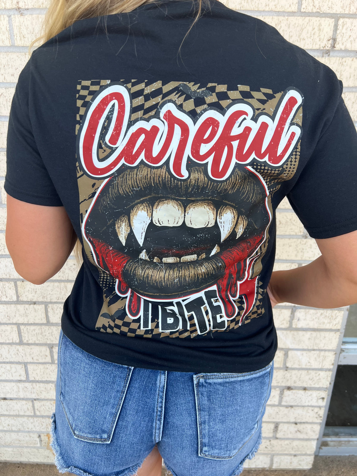 careful i BITE  halloween tee or Sweatshirt