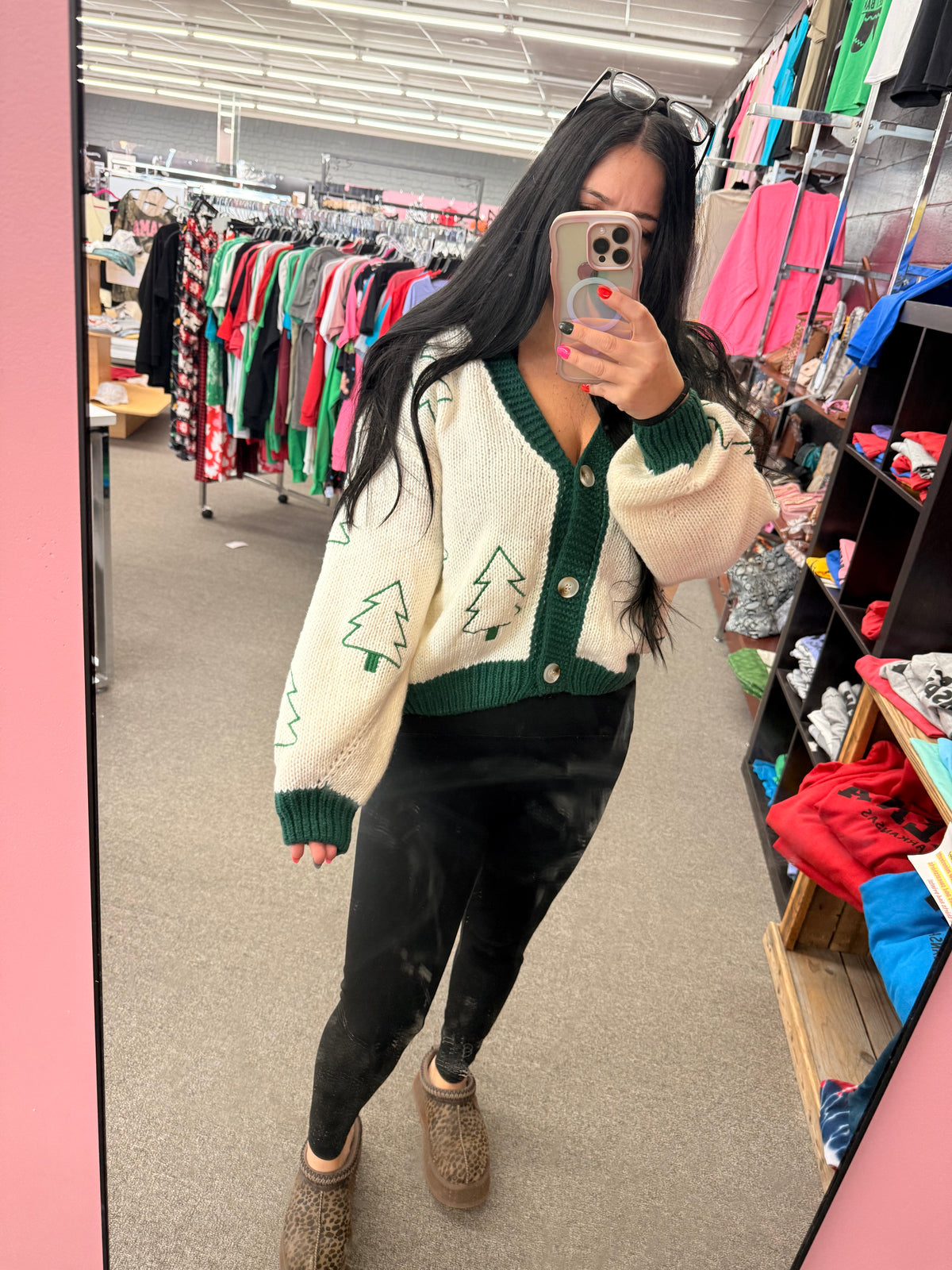 Christmas tree knit sweater