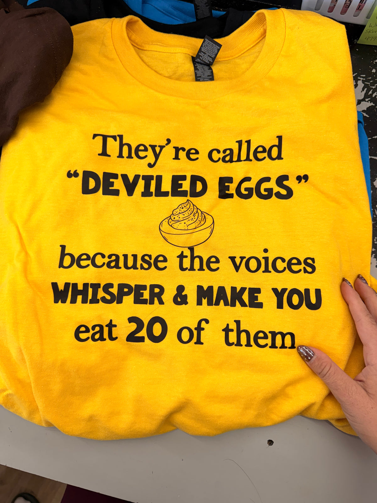 they're called Deviled eggs whisper new version thanksgiving  tee or sweatshirt