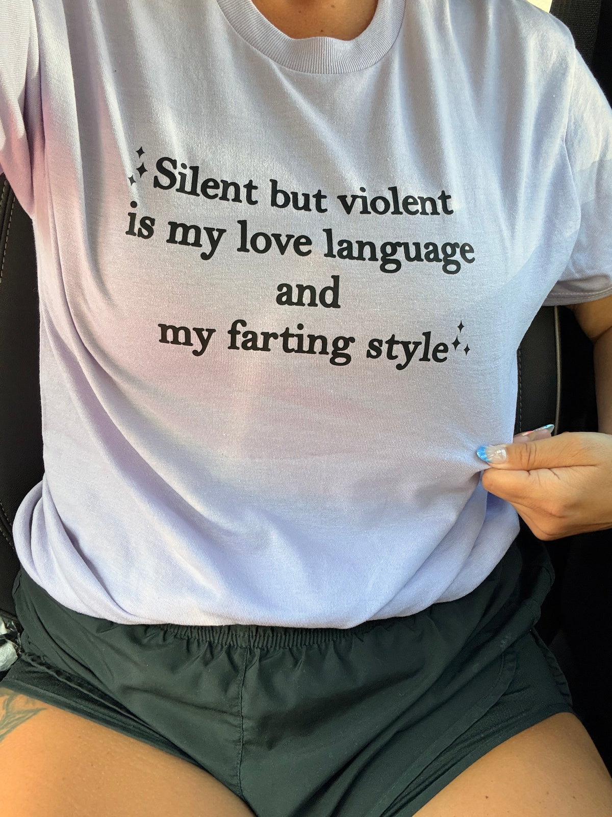Silent but violet tank, tee or sweatshirt