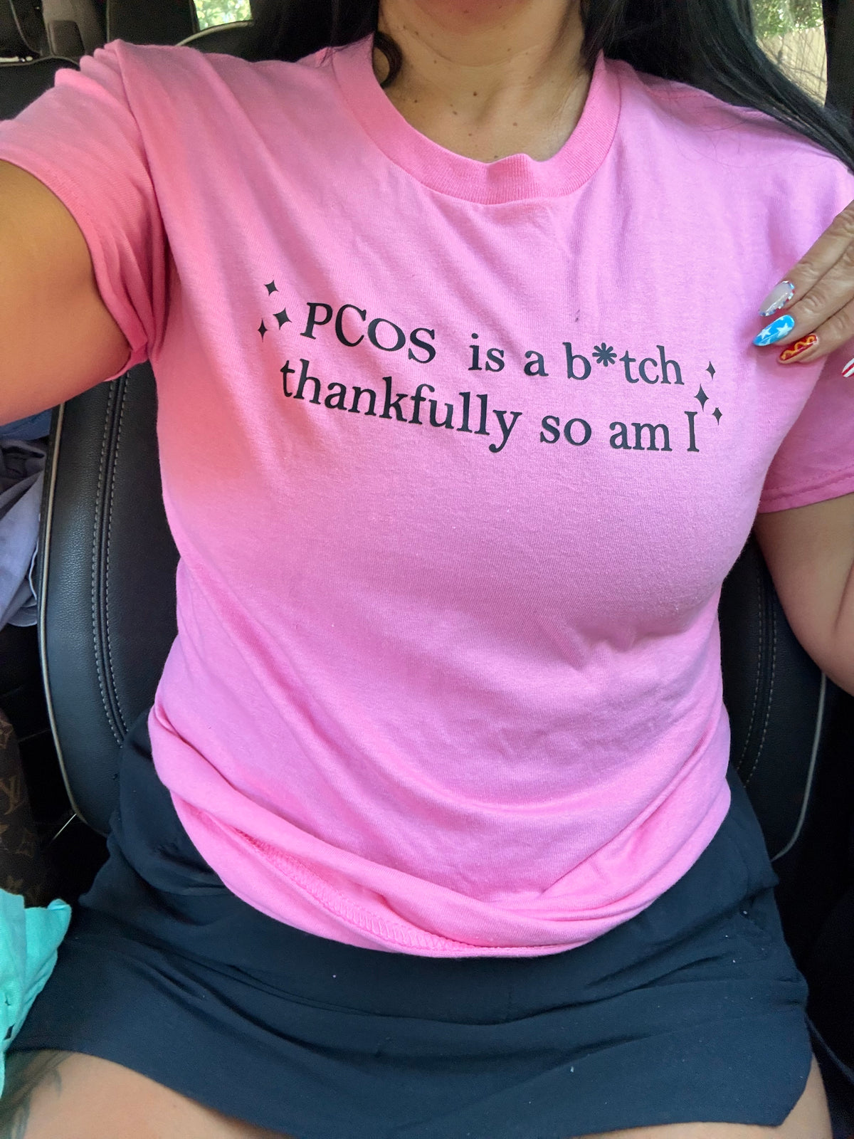 PCOS is a b*tch thankfully so am I tee tank tee or sweatshirt