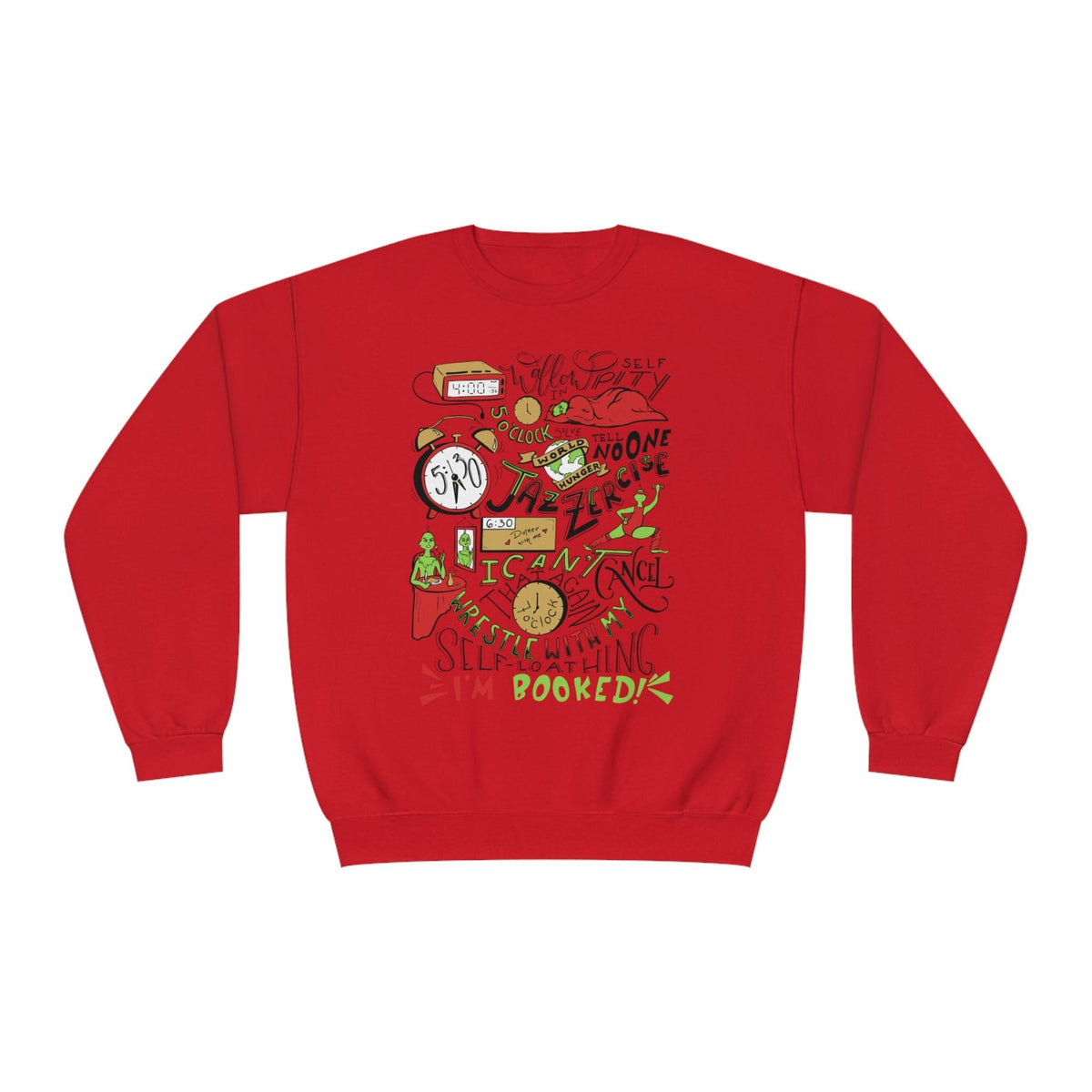 Green Guy Timeline Christmas Crewneck Sweatshirt