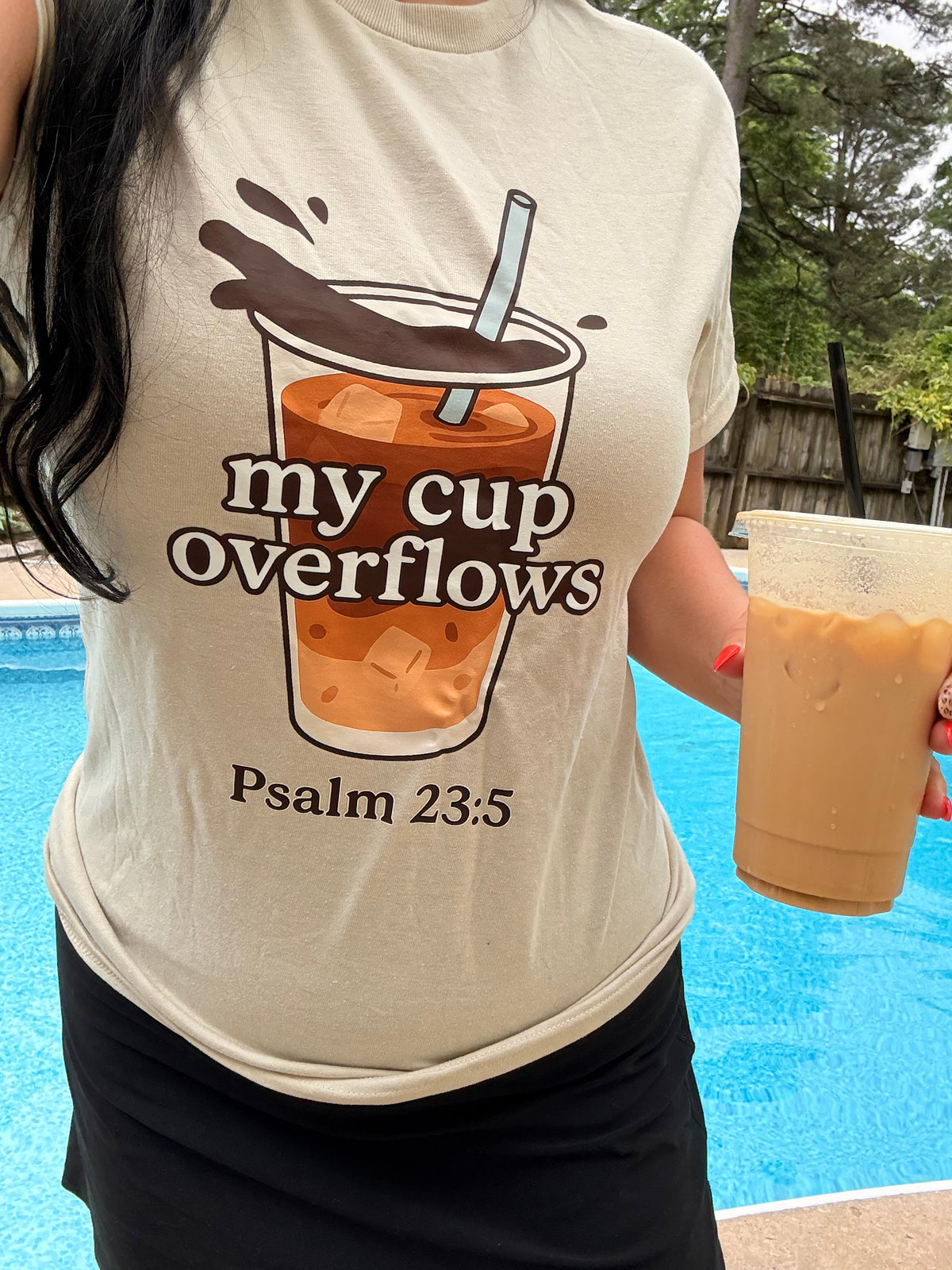 My Cup overflows Christian tank, tee or sweatshirt