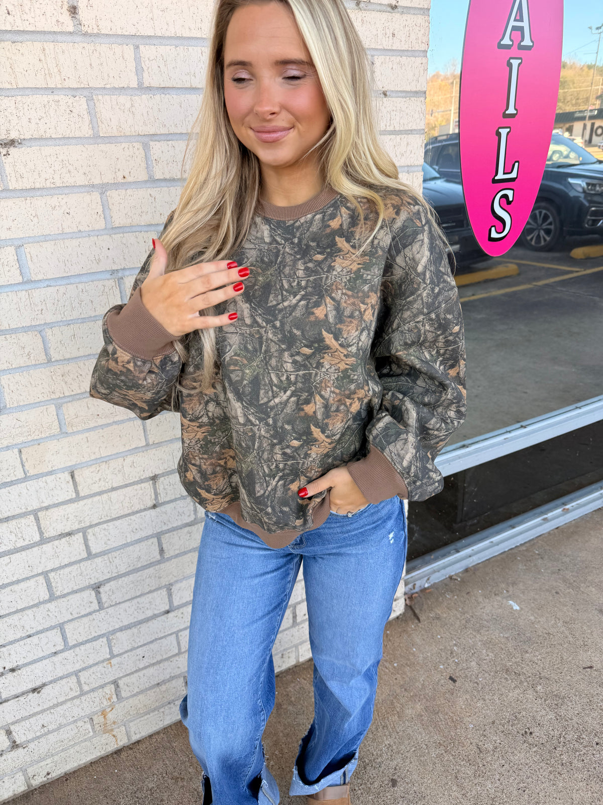 Camo soft sweatshirt