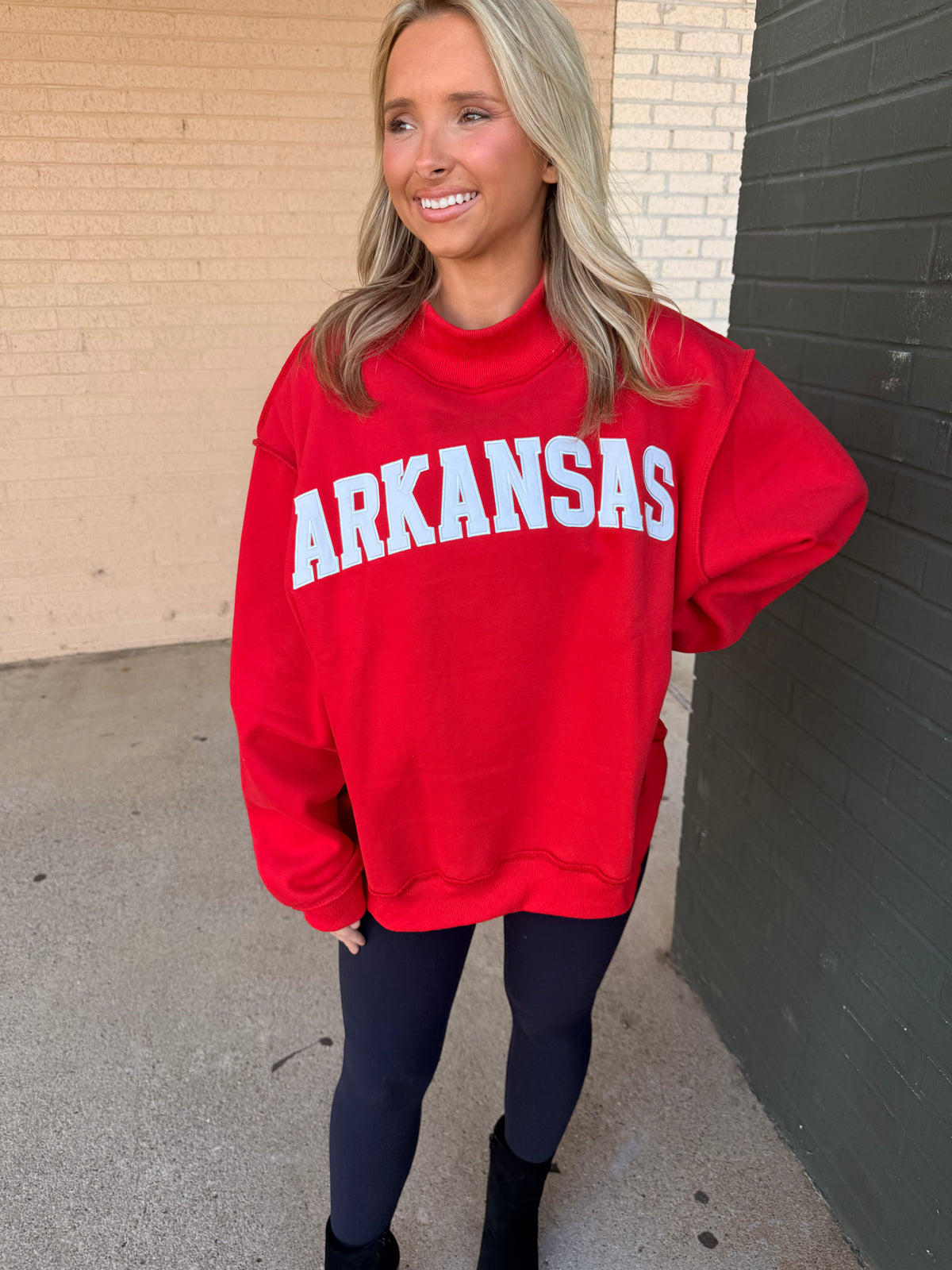 Arkansas mock neck