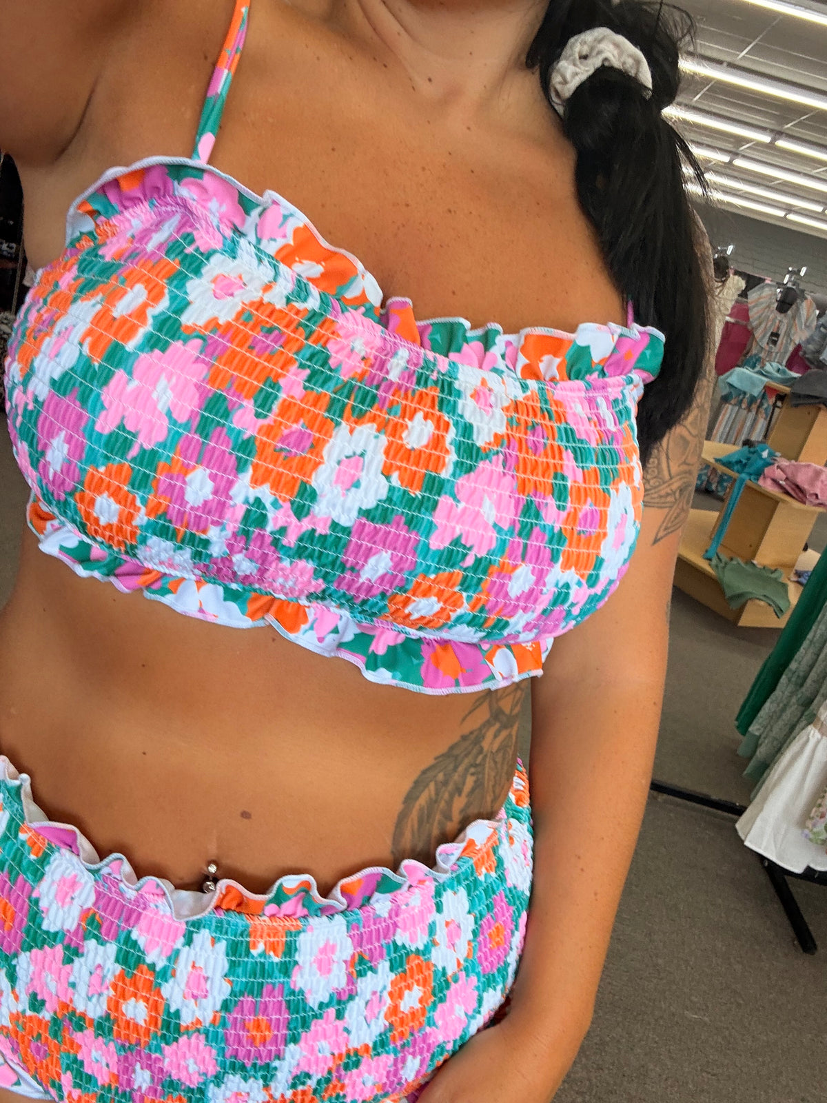 Destin beach 3 piece swimsuit with skirt