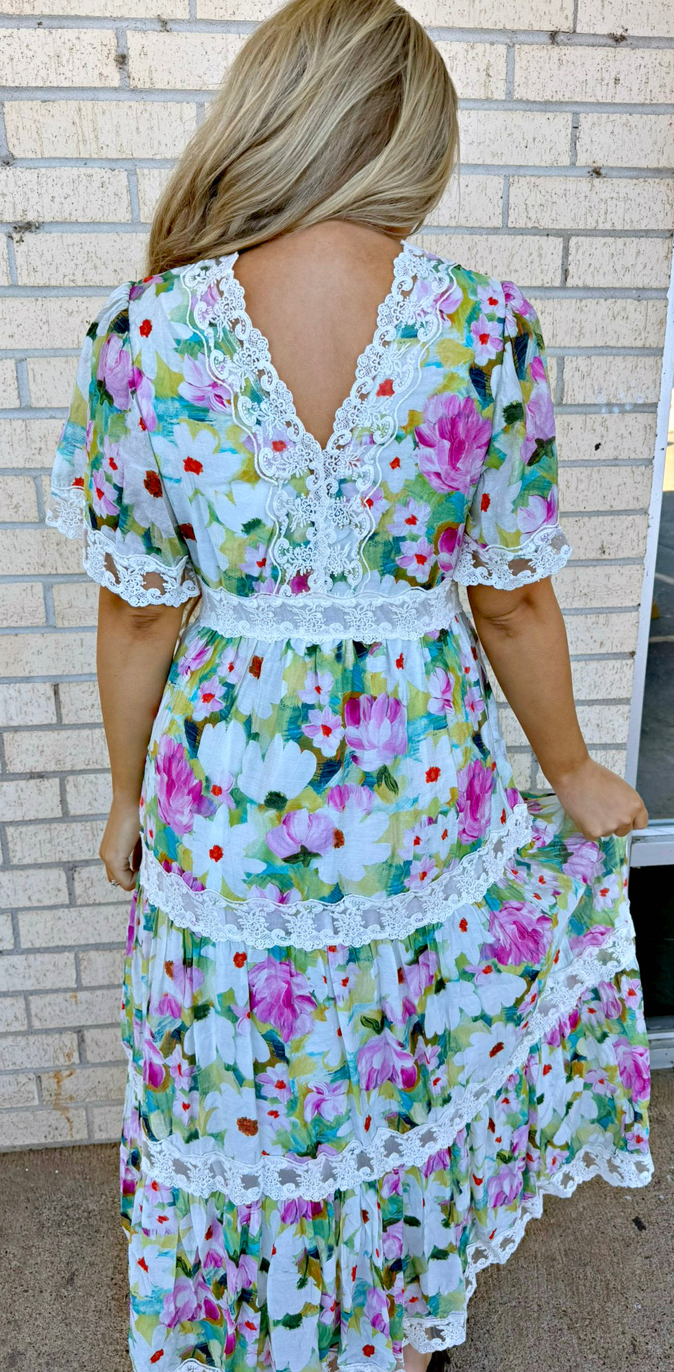 Spring Lace Maxi Dress