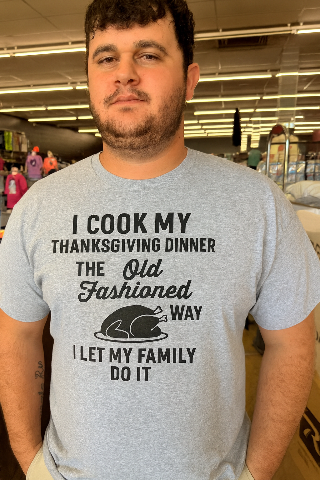 old fashioned way i let my family do it thanksgiving tee or sweatshirt