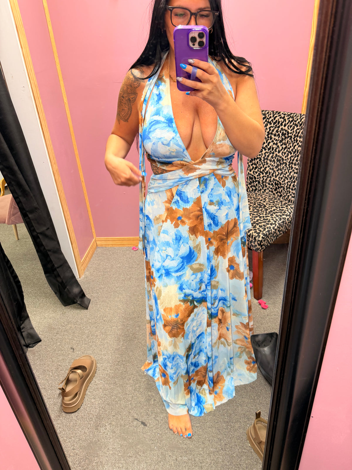 Destin Watercolor Beach Dress