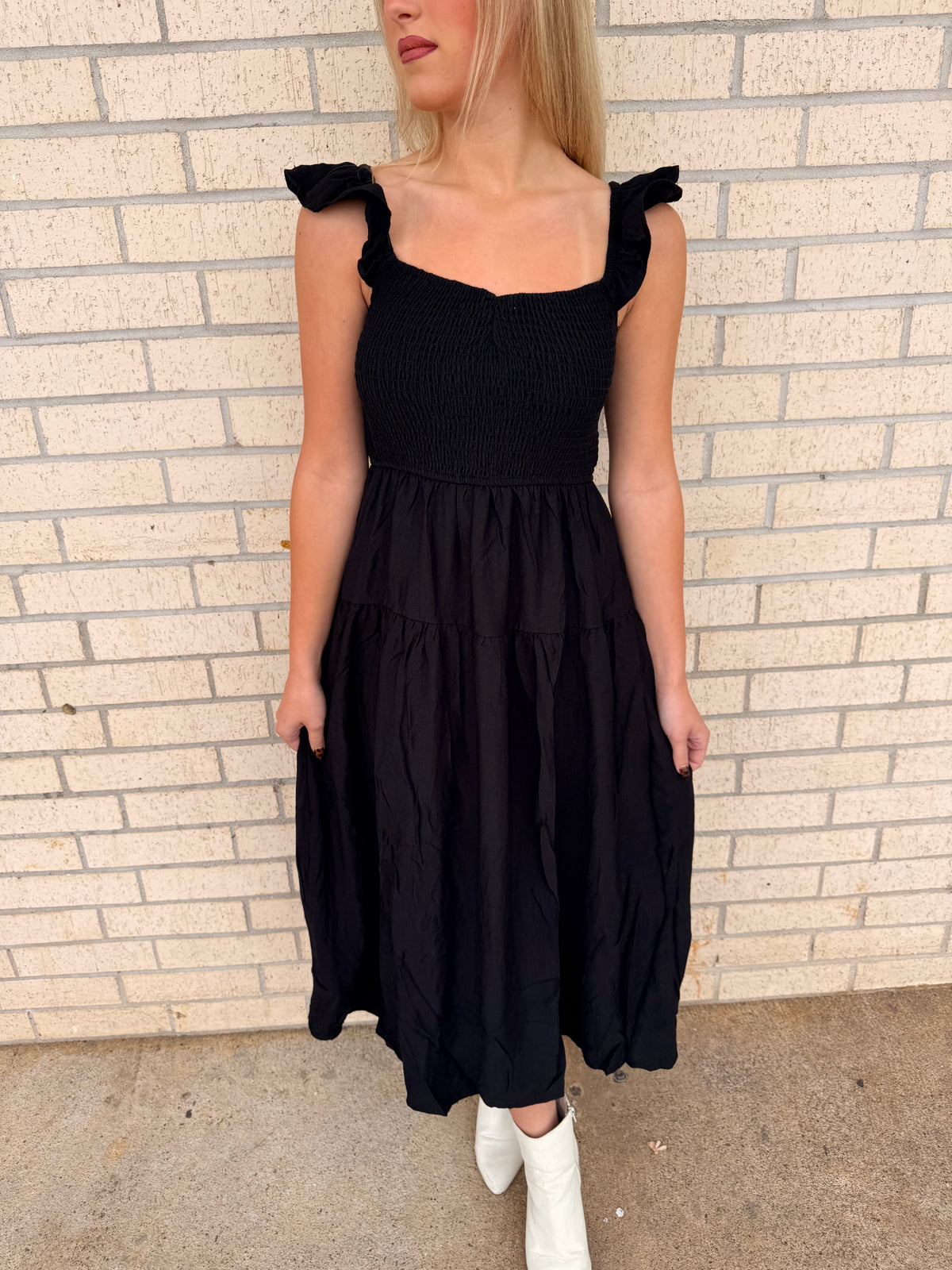 Mena Black Maxi dress