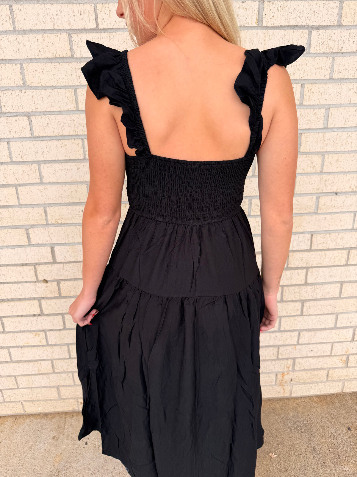Mena Black Maxi dress