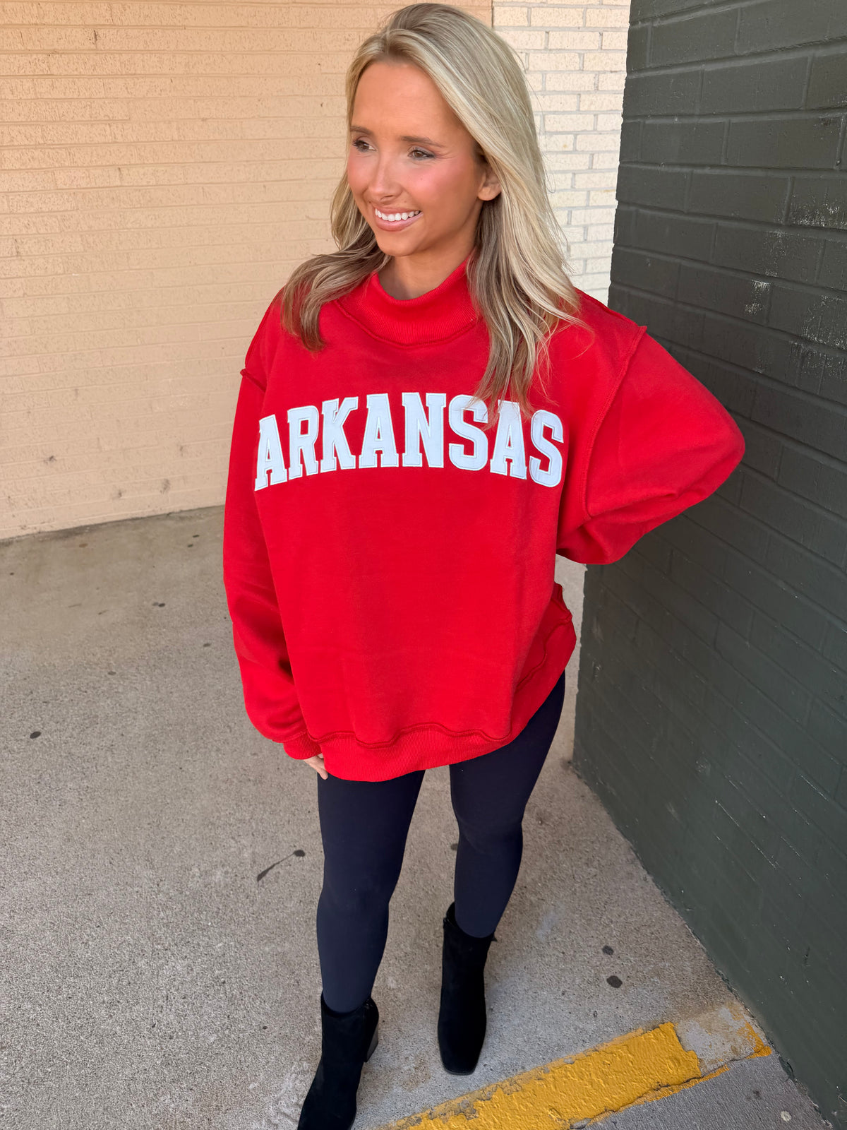 Arkansas mock neck