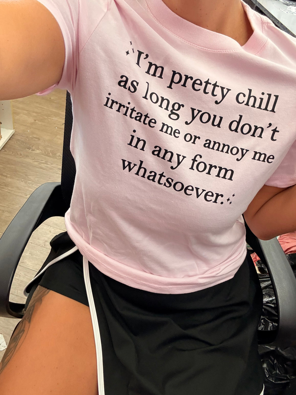 I’m pretty chill tee tank tee or sweatshirt