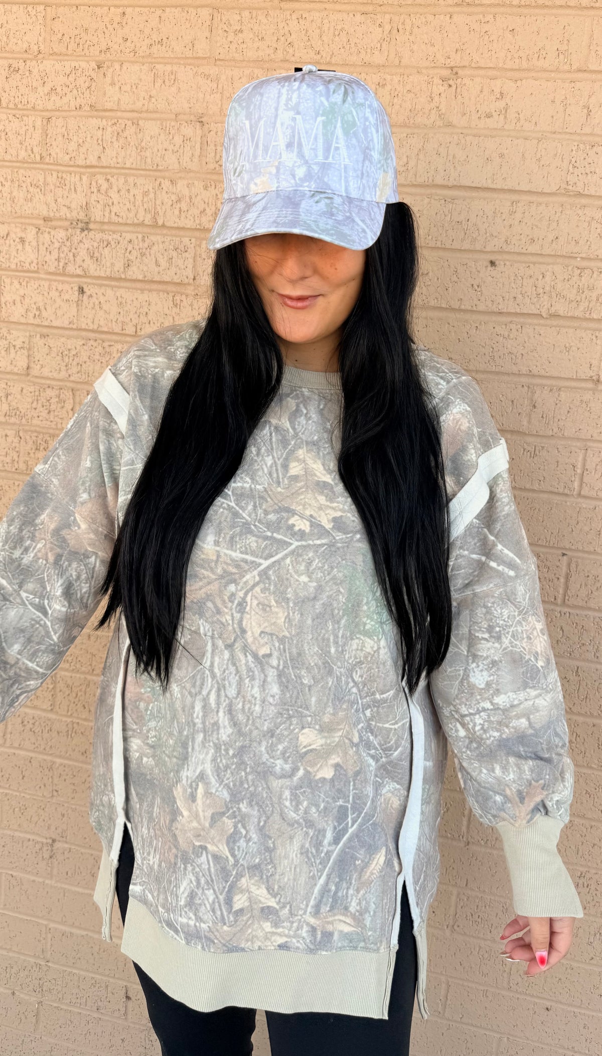 Camo oversized sweatshirt