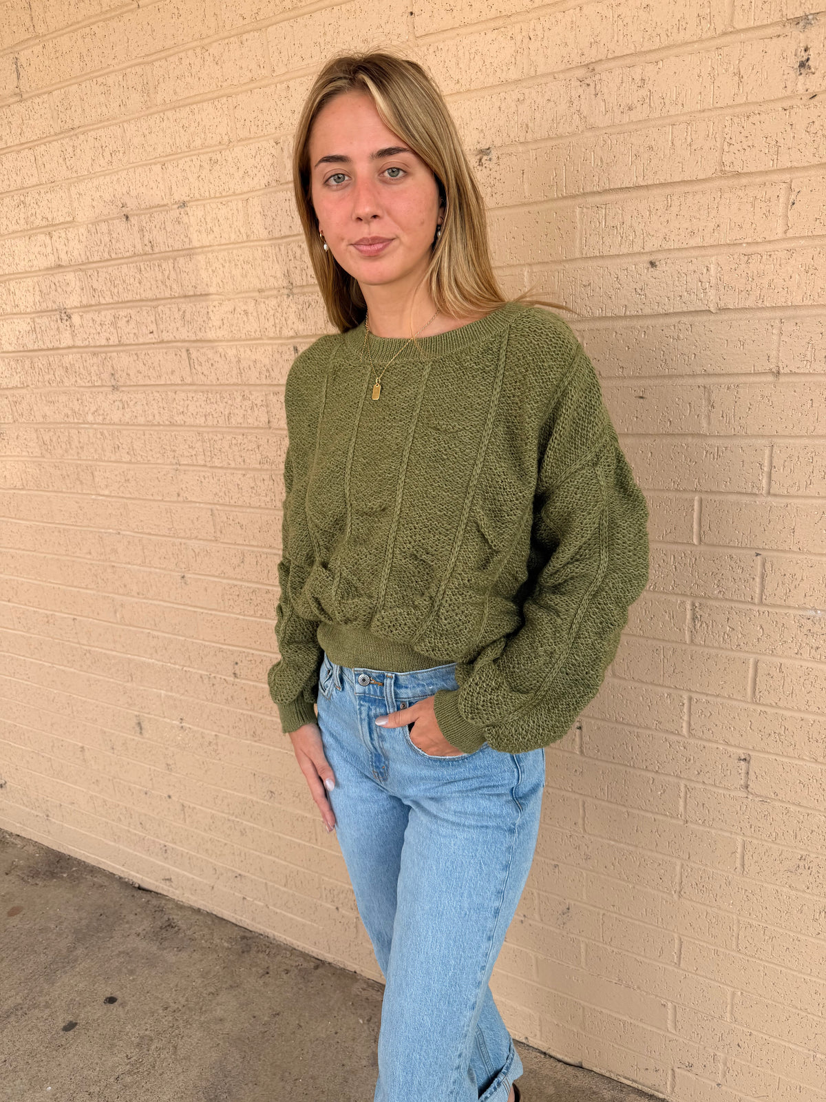 Pure Olive Sweater