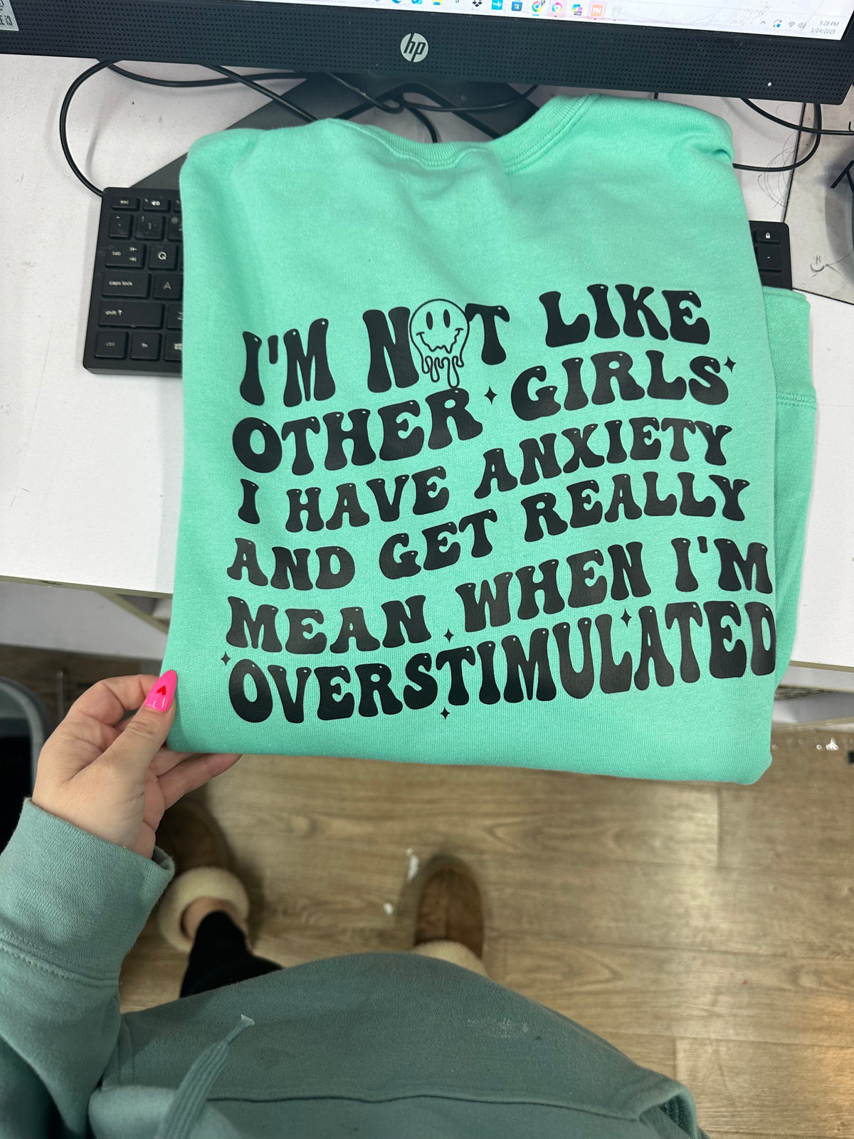 I&#39;m not like other girls overstimulated really mean tee or sweatshirt