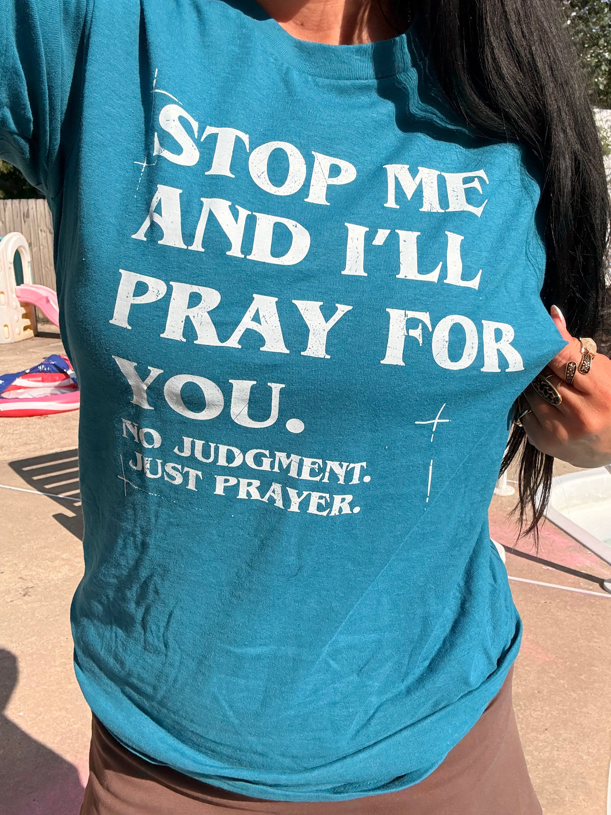 No judgement just prayer tee or sweatshirt