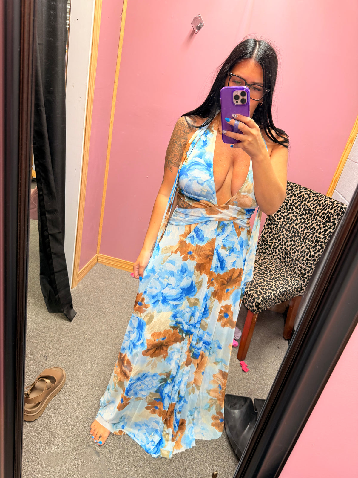 Destin Watercolor Beach Dress