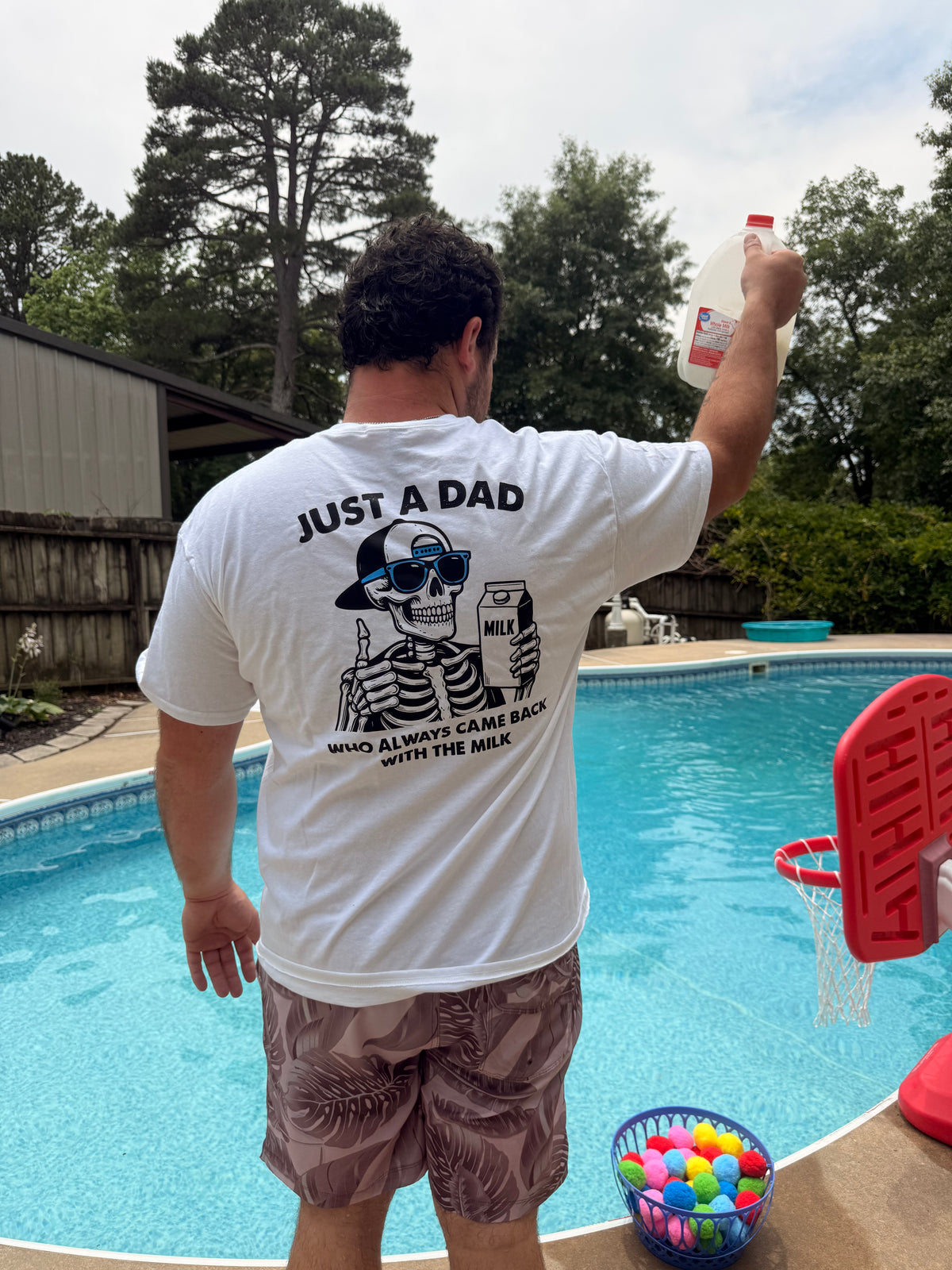 Just a dad who always came back with the milk tank, tee or sweatshirt