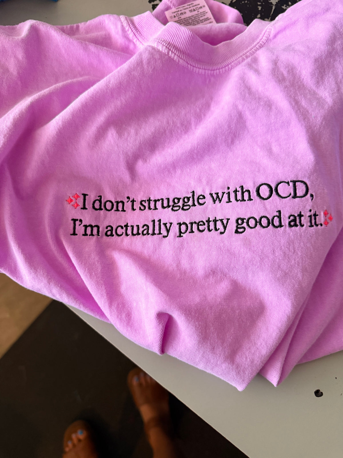 I don’t struggle with ocd tee or sweatshirt embroidered
