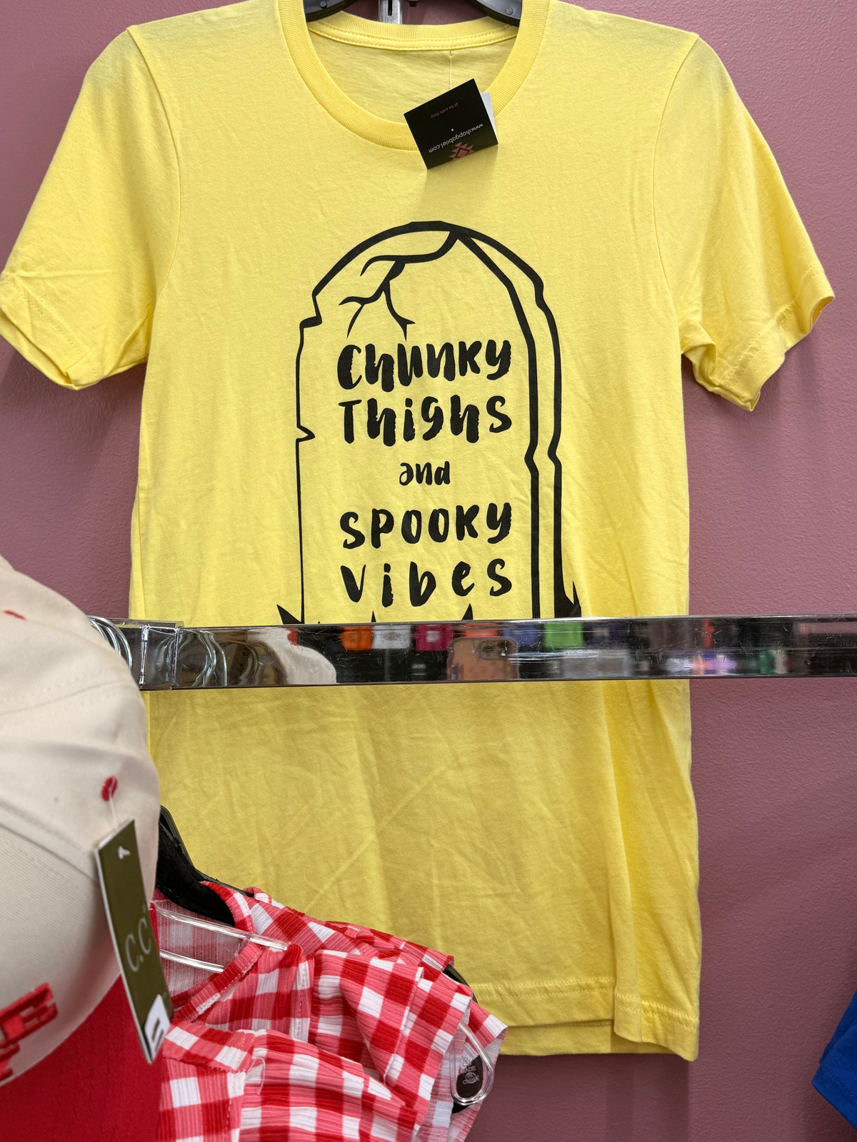 chunky thighs spooky vibes tee or sweatshirt