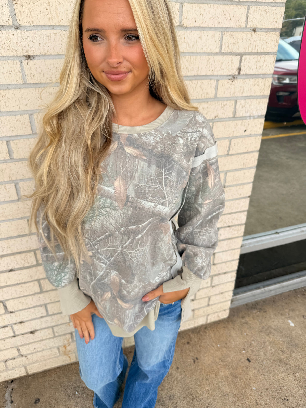 Camo oversized sweatshirt