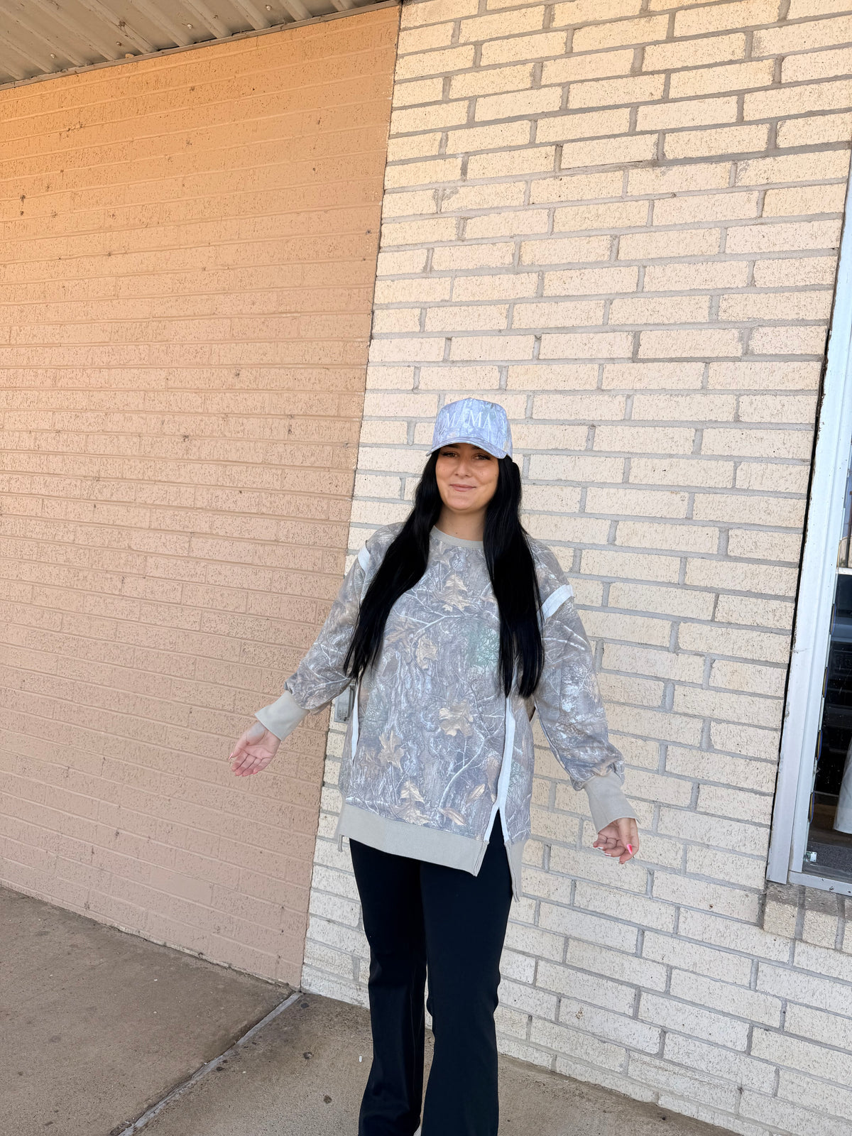 Camo oversized sweatshirt