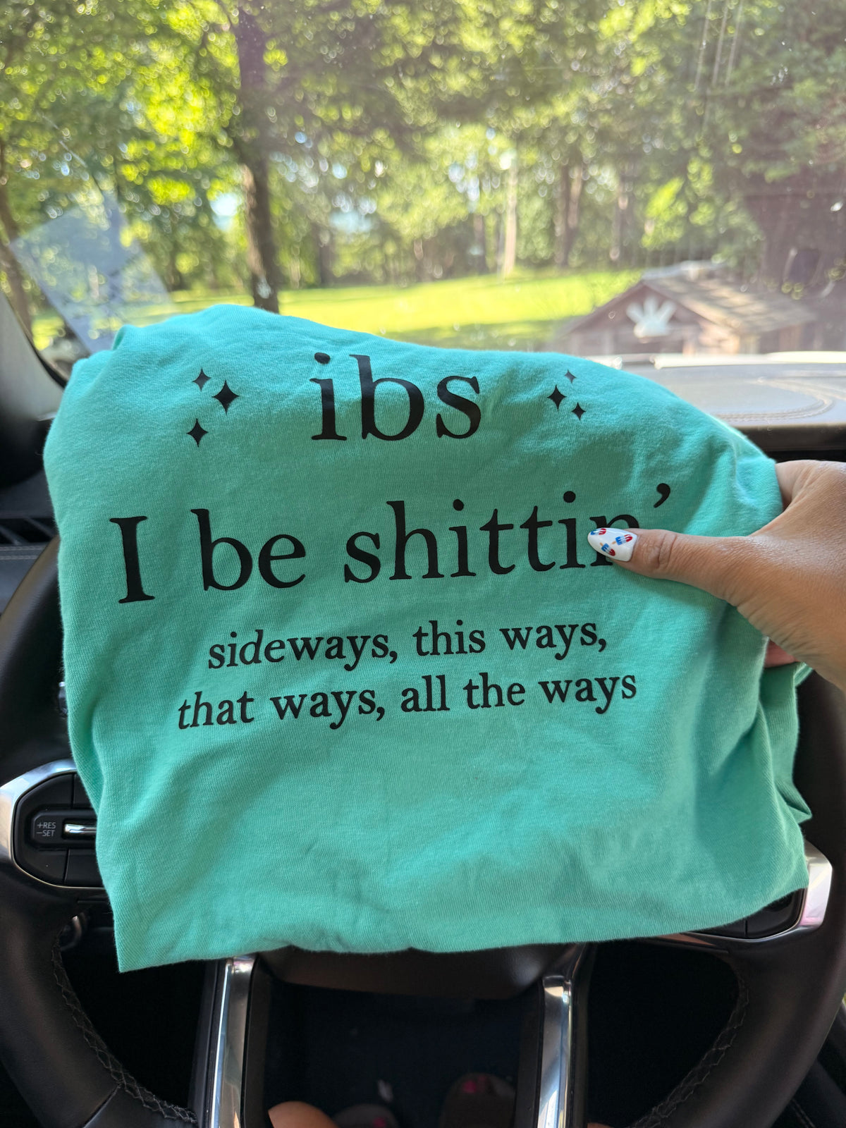 Ibs shittin sideways tank tee or sweatshirt