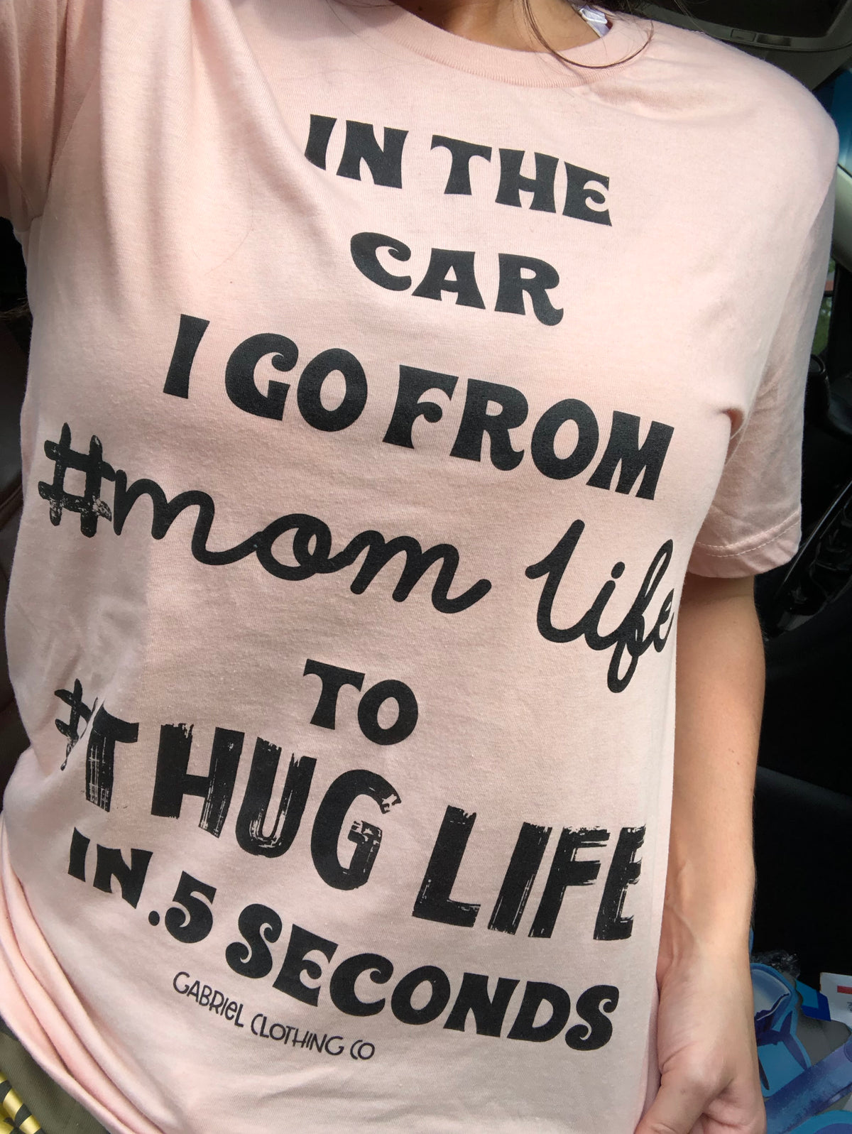 Car mom life thug life tee or sweatshirt