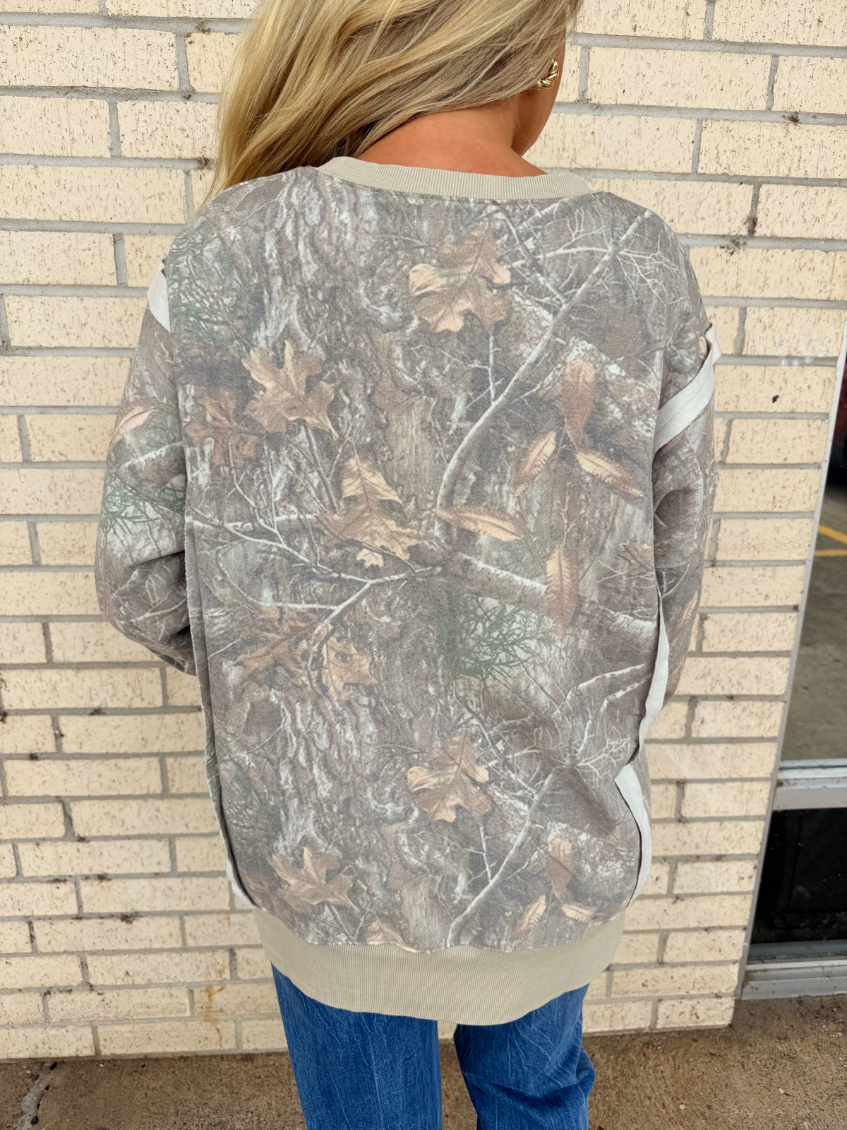 Camo oversized sweatshirt
