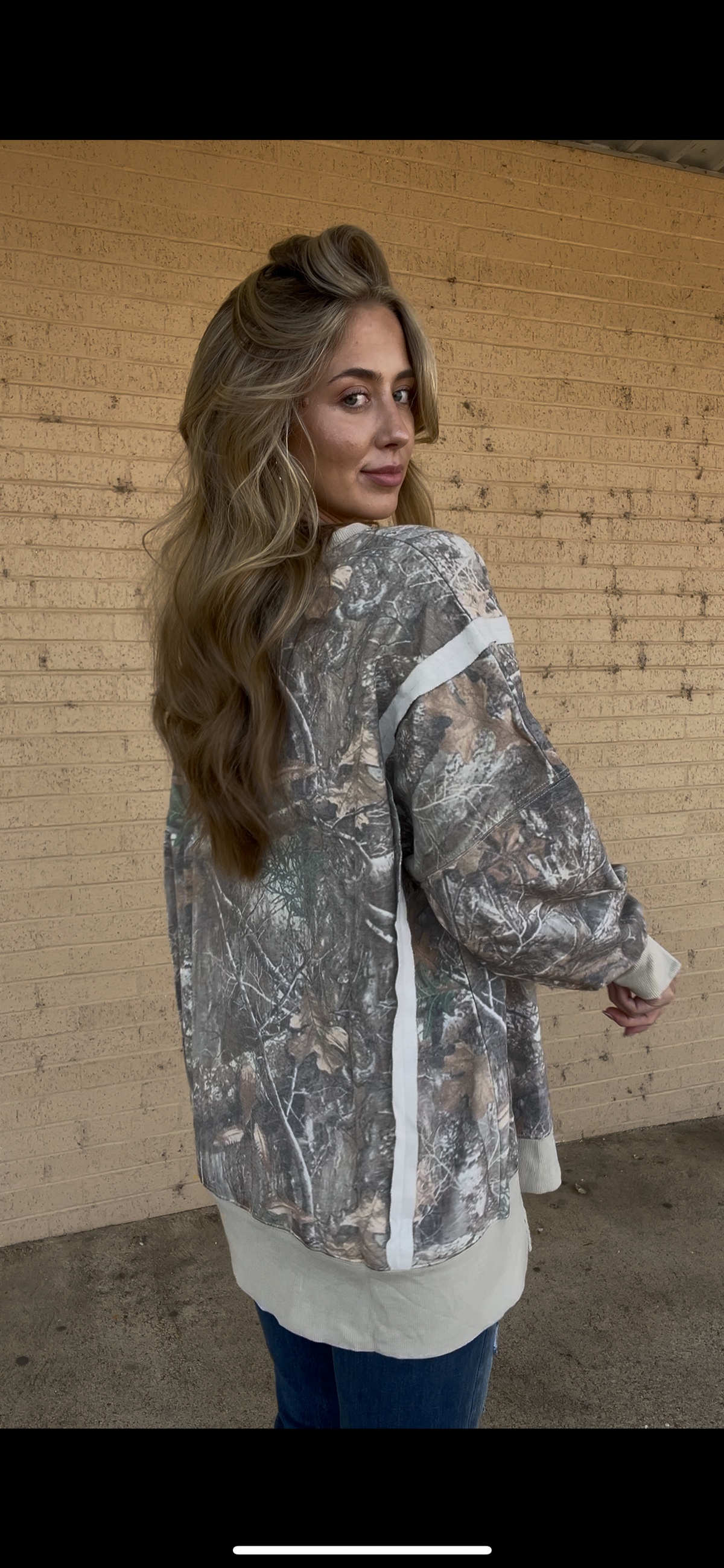 Camo oversized sweatshirt