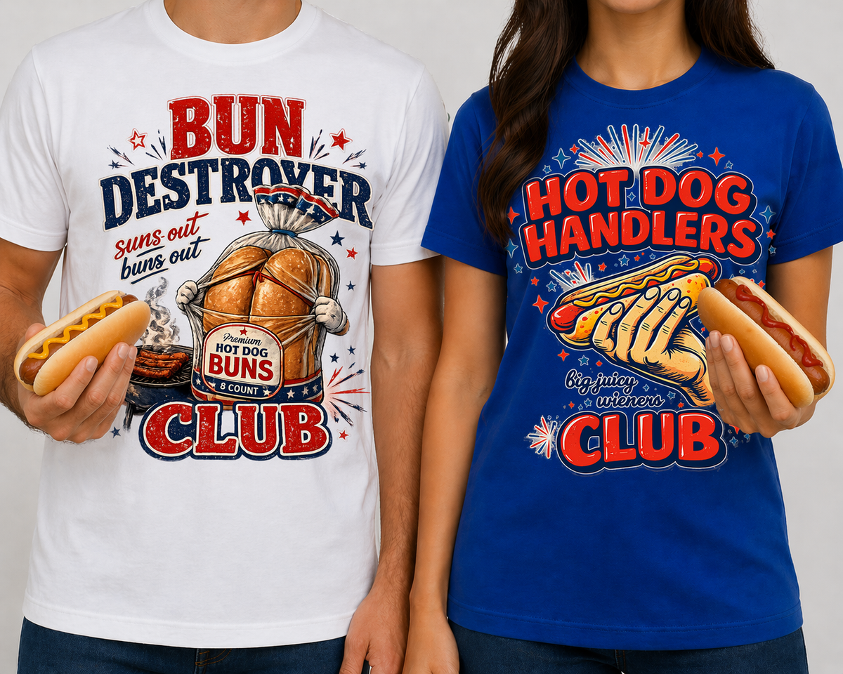 bun destroyer or hot dog handlers tee or tank top