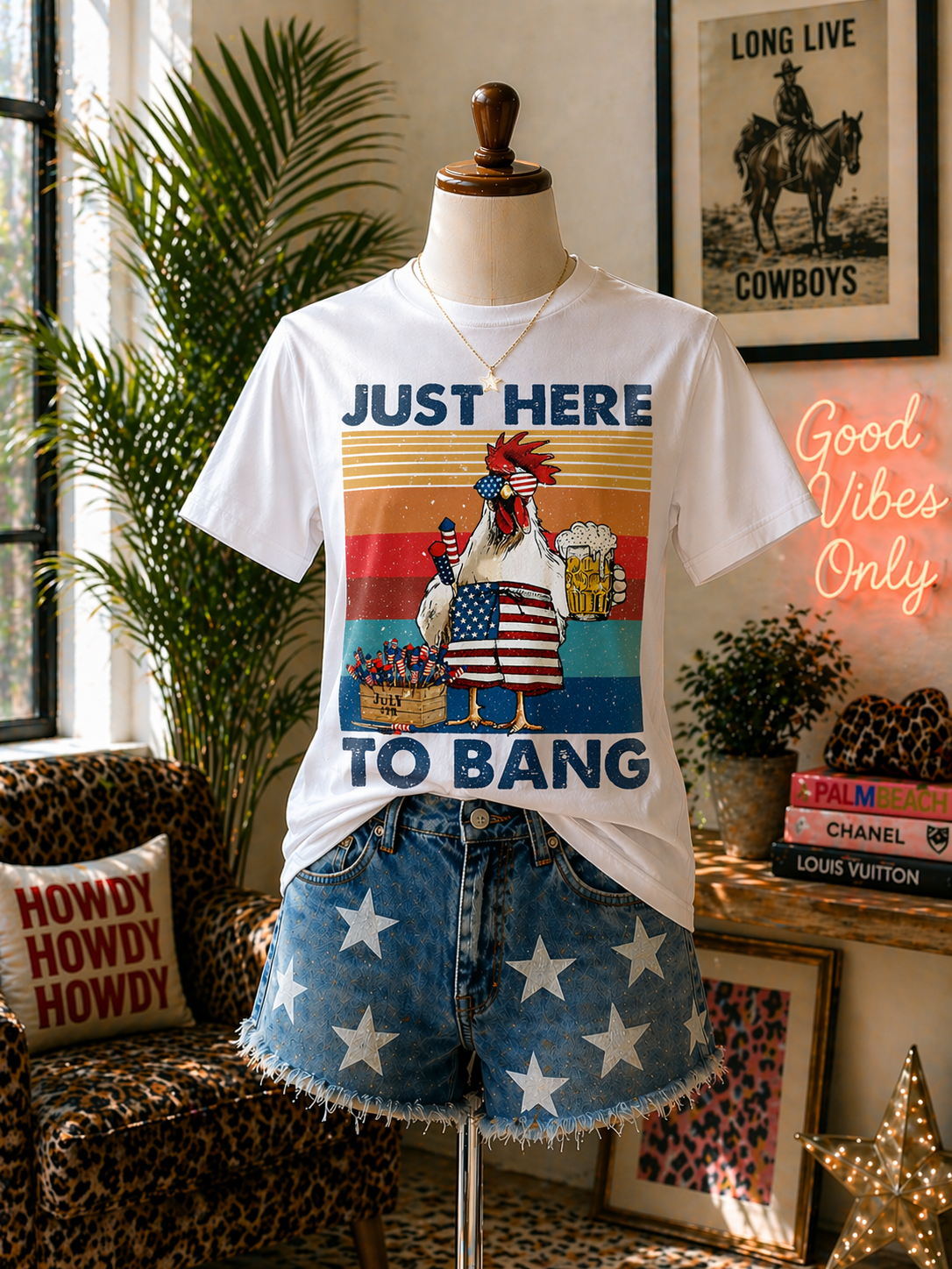 just here to bang tee or tank top