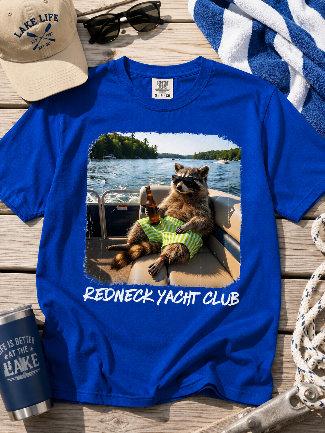 Redneck yacht club tank, tee or sweatshirt